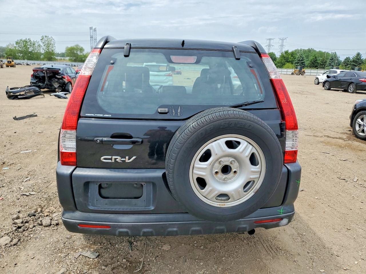 2005 Honda Cr-v Lx Black vin: JHLRD78545C010690