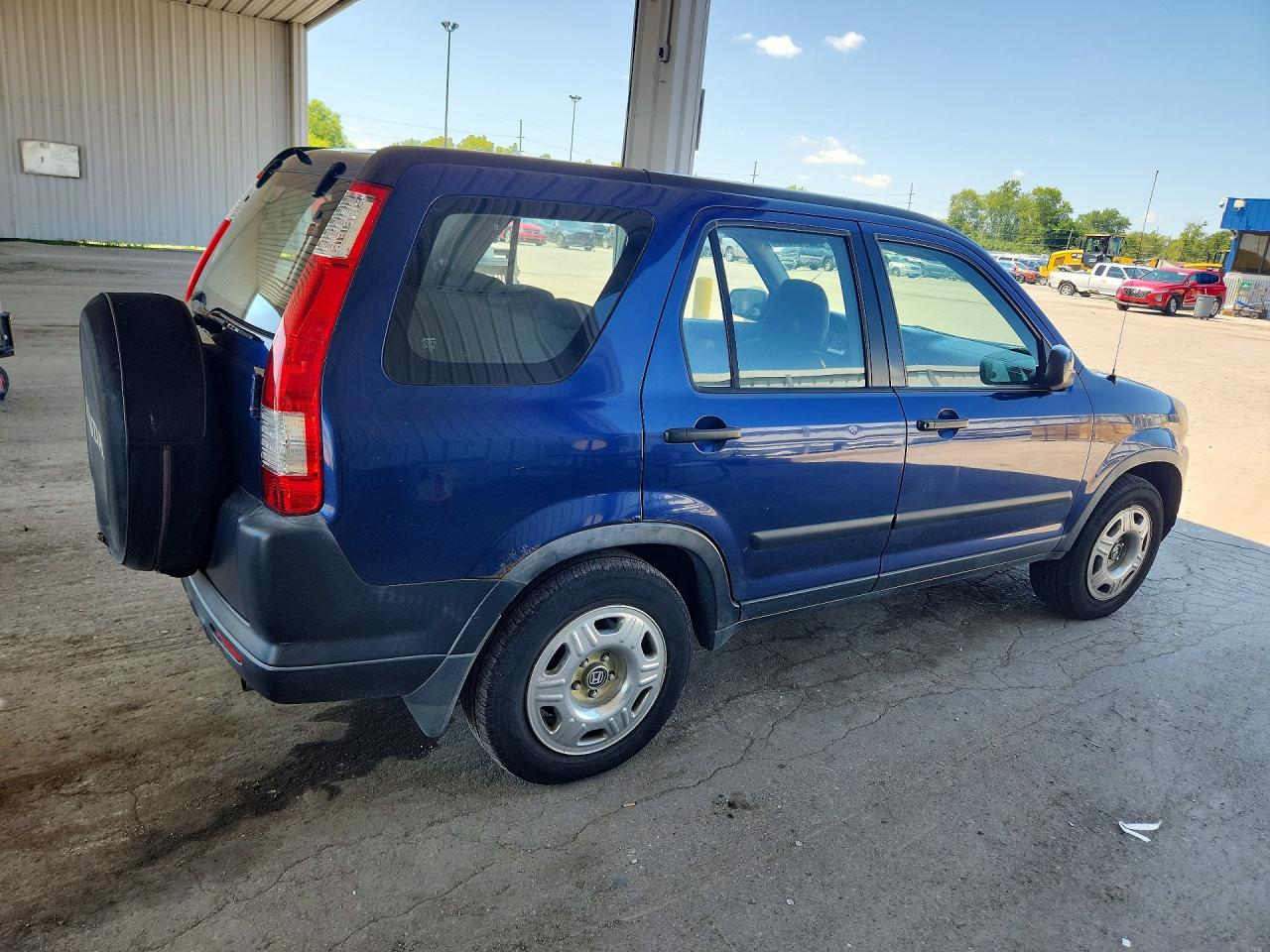 2005 Honda Cr-v Lx Blue vin: JHLRD78545C039686