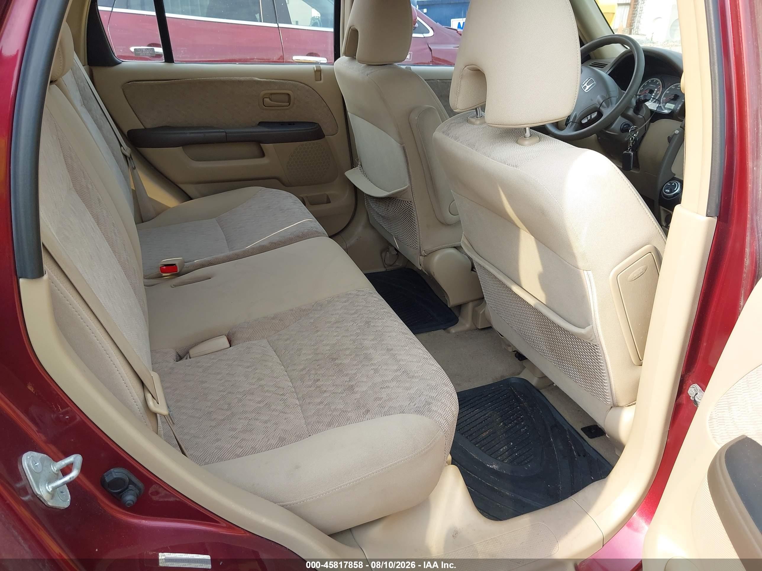 2006 Honda Cr-v Lx Maroon vin: JHLRD78546C045893