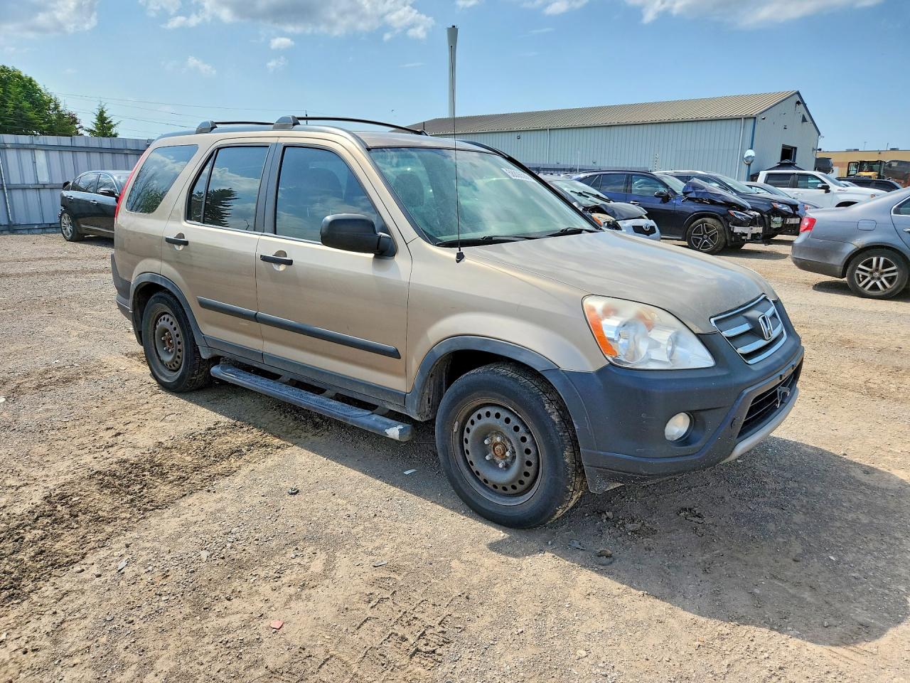 2006 Honda Cr-v Lx Beige vin: JHLRD78546C809600