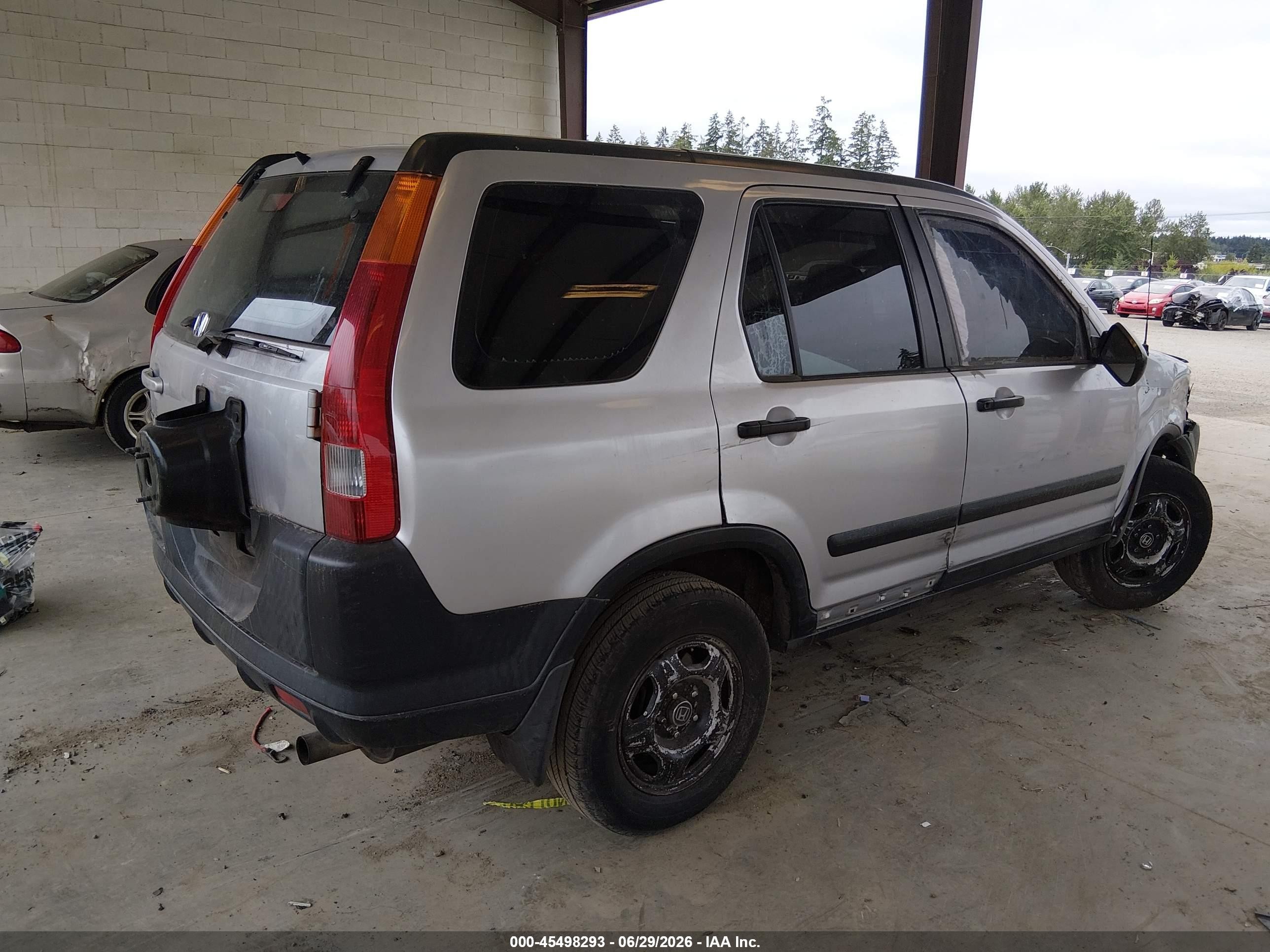 2002 Honda Cr-v Lx Silver vin: JHLRD78552C028952