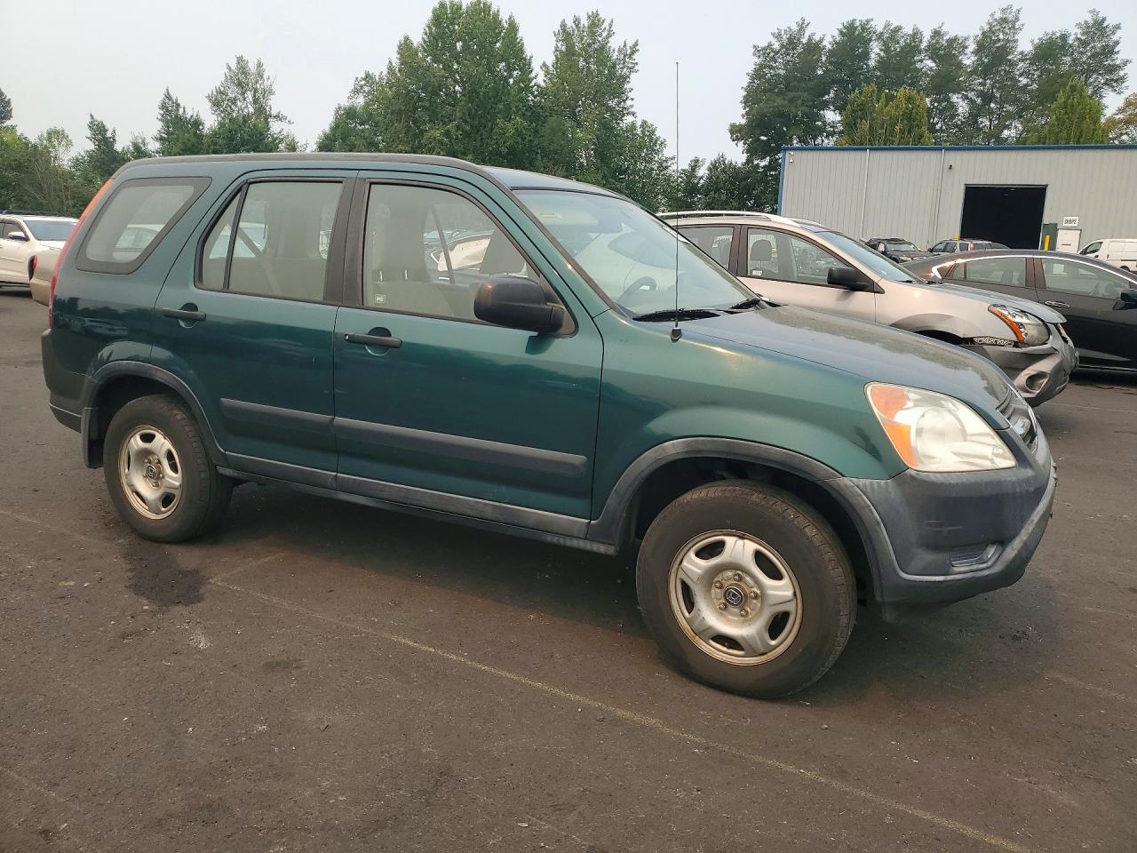 2002 Honda Cr-v Lx Green vin: JHLRD78552C043645