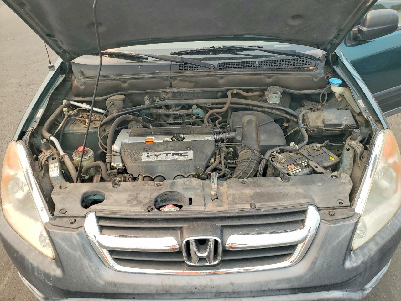 2002 Honda Cr-v Lx Green vin: JHLRD78552C043645