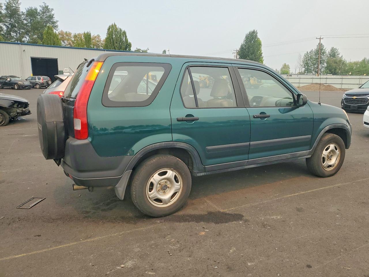 2002 Honda Cr-v Lx Green vin: JHLRD78552C043645