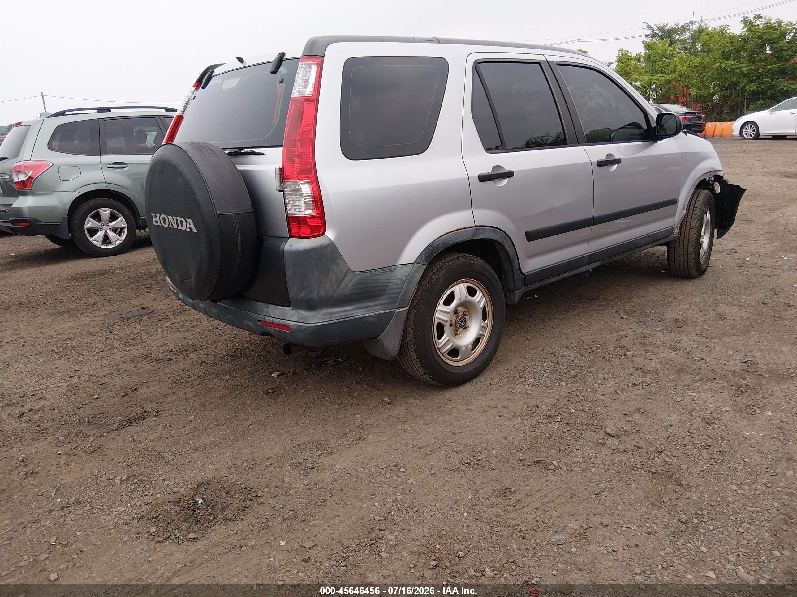 2005 Honda Cr-v Lx Silver vin: JHLRD78555C004249