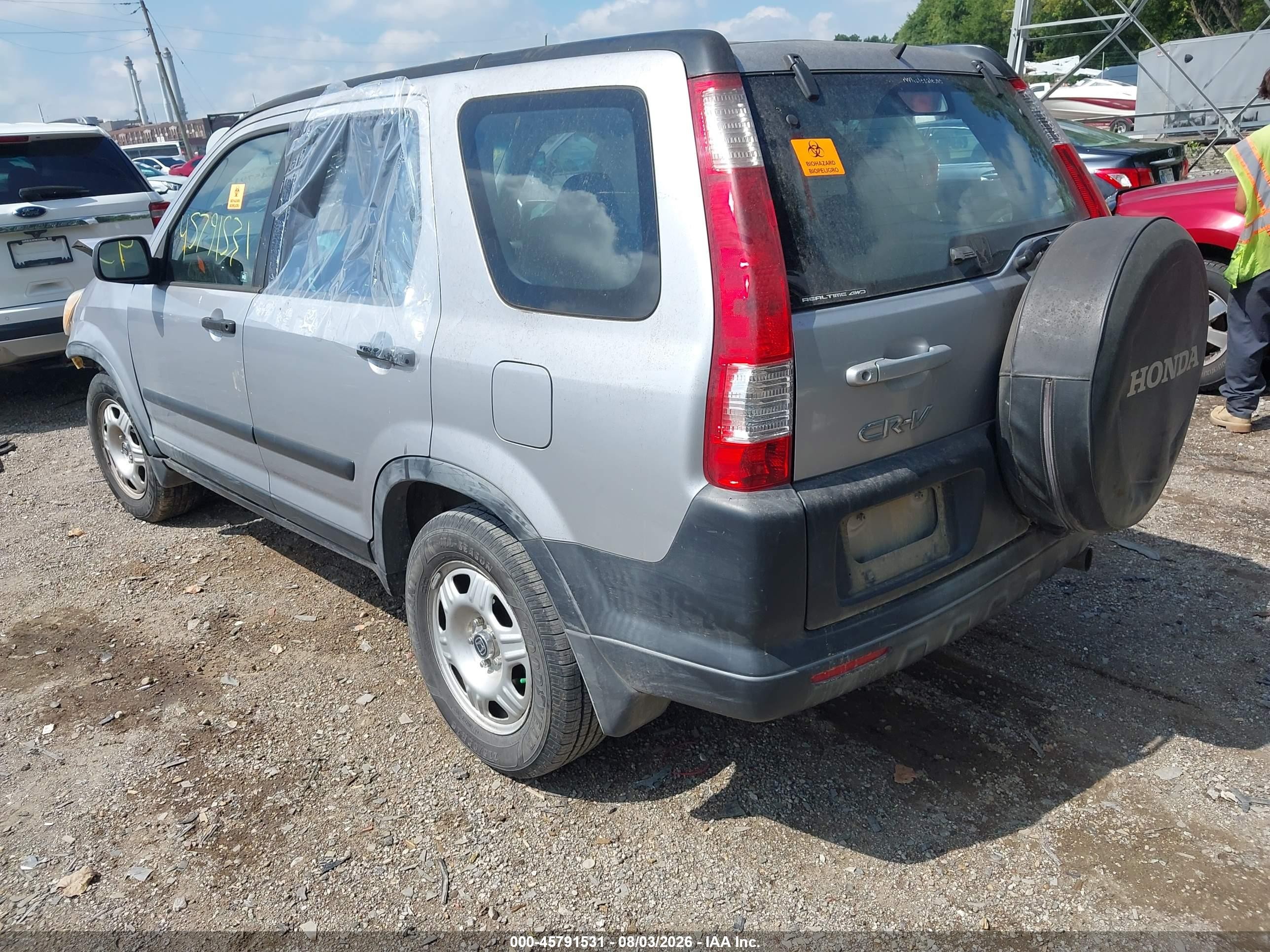 2005 Honda Cr-v Lx Серебряный vin: JHLRD78555C055752