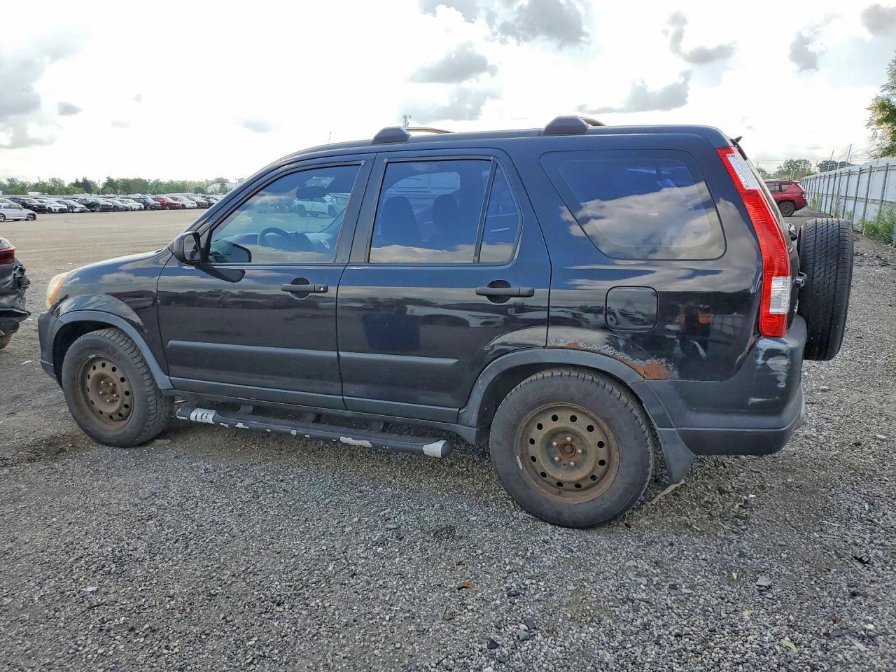 2006 Honda Cr-v Lx Black vin: JHLRD78556C806687