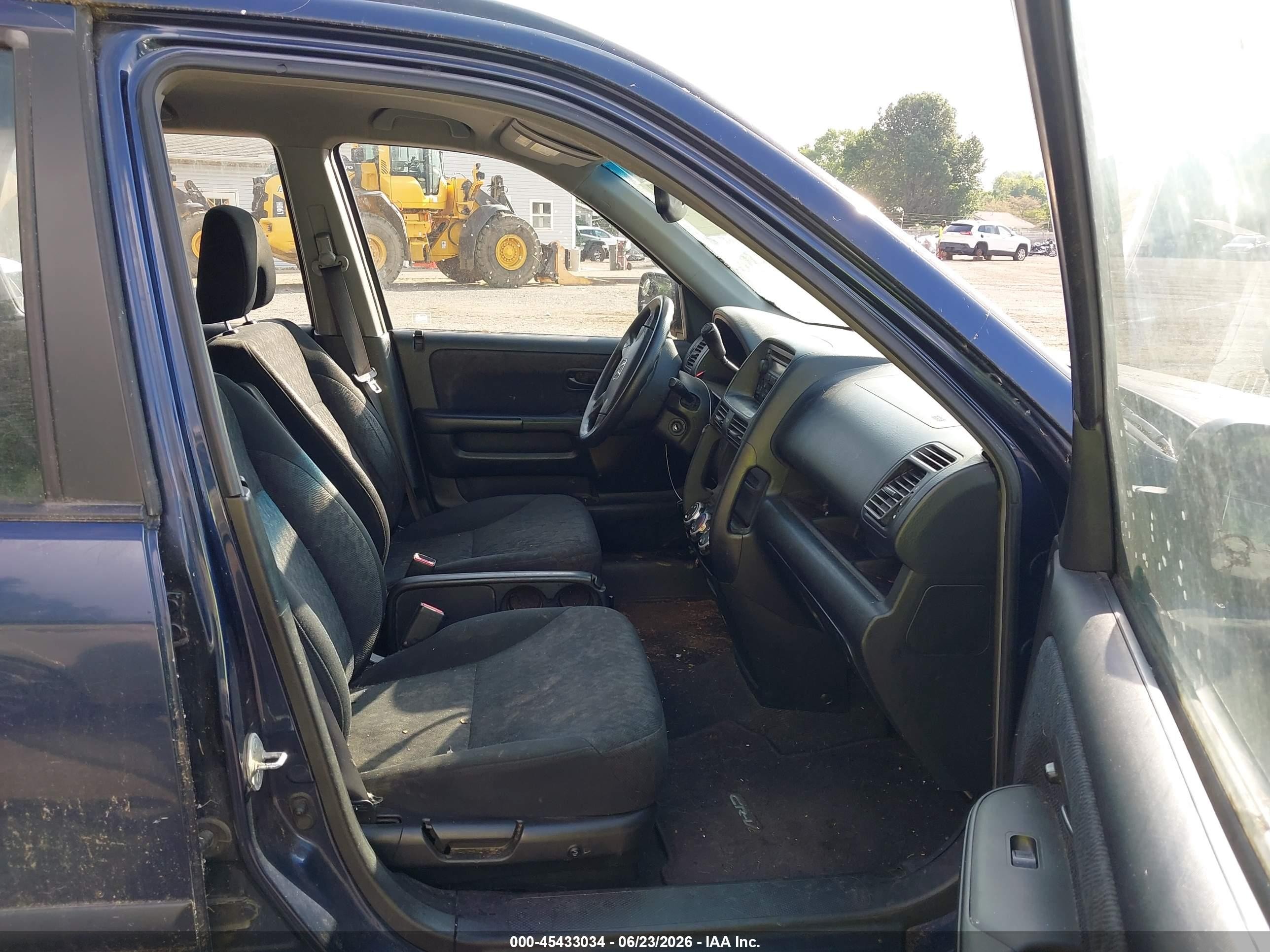 2006 Honda Cr-v Lx Blue vin: JHLRD78566C010935