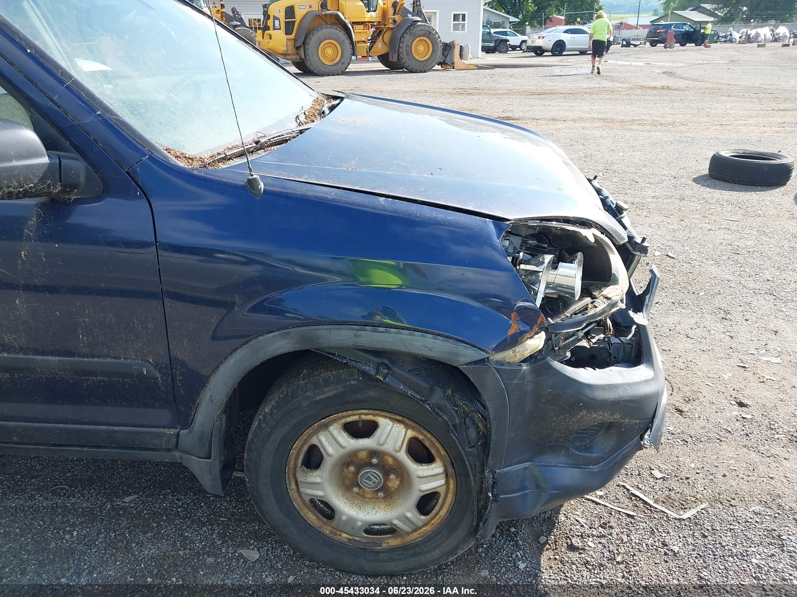 2006 Honda Cr-v Lx Blue vin: JHLRD78566C010935