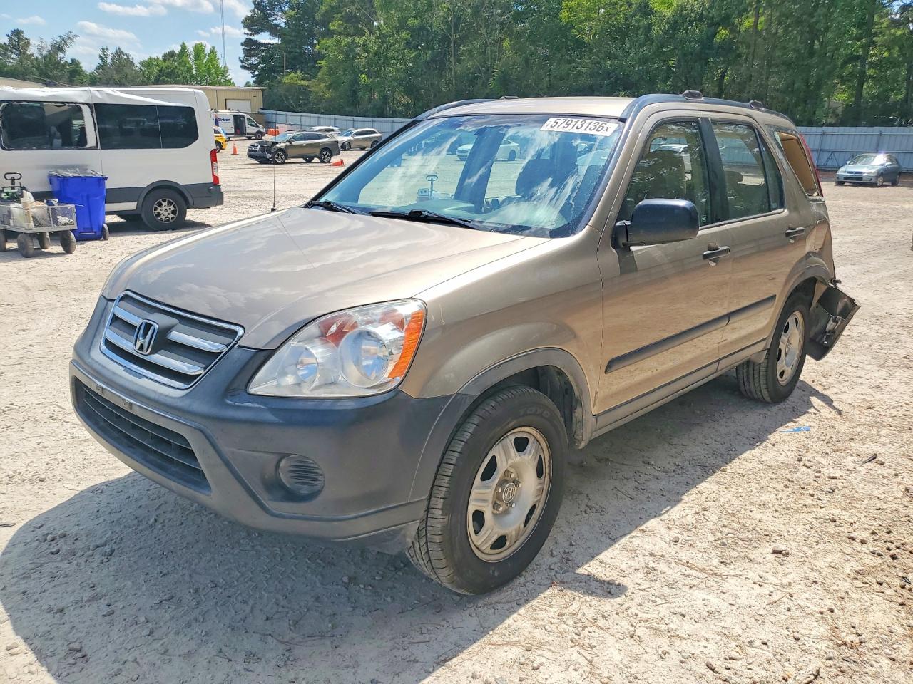 2005 Honda Cr-v Lx Желто-коричневый vin: JHLRD78575C061990