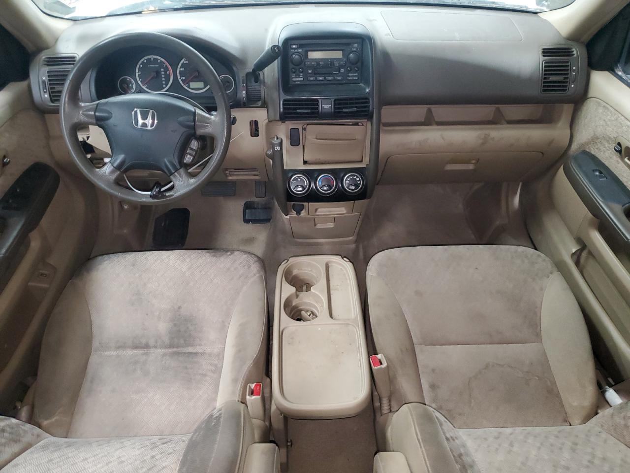 2005 Honda Cr-v Lx White vin: JHLRD78575C065635
