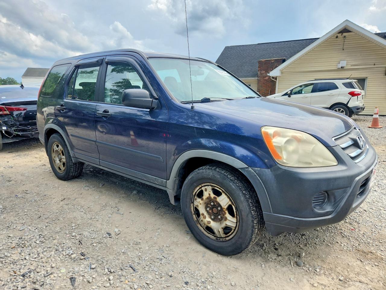 2006 Honda Cr-v Lx Blue vin: JHLRD78576C037061