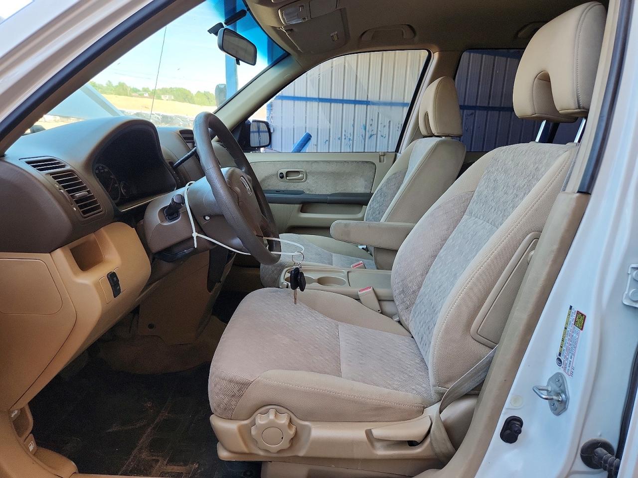 2005 Honda Cr-v Lx White vin: JHLRD78585C064512