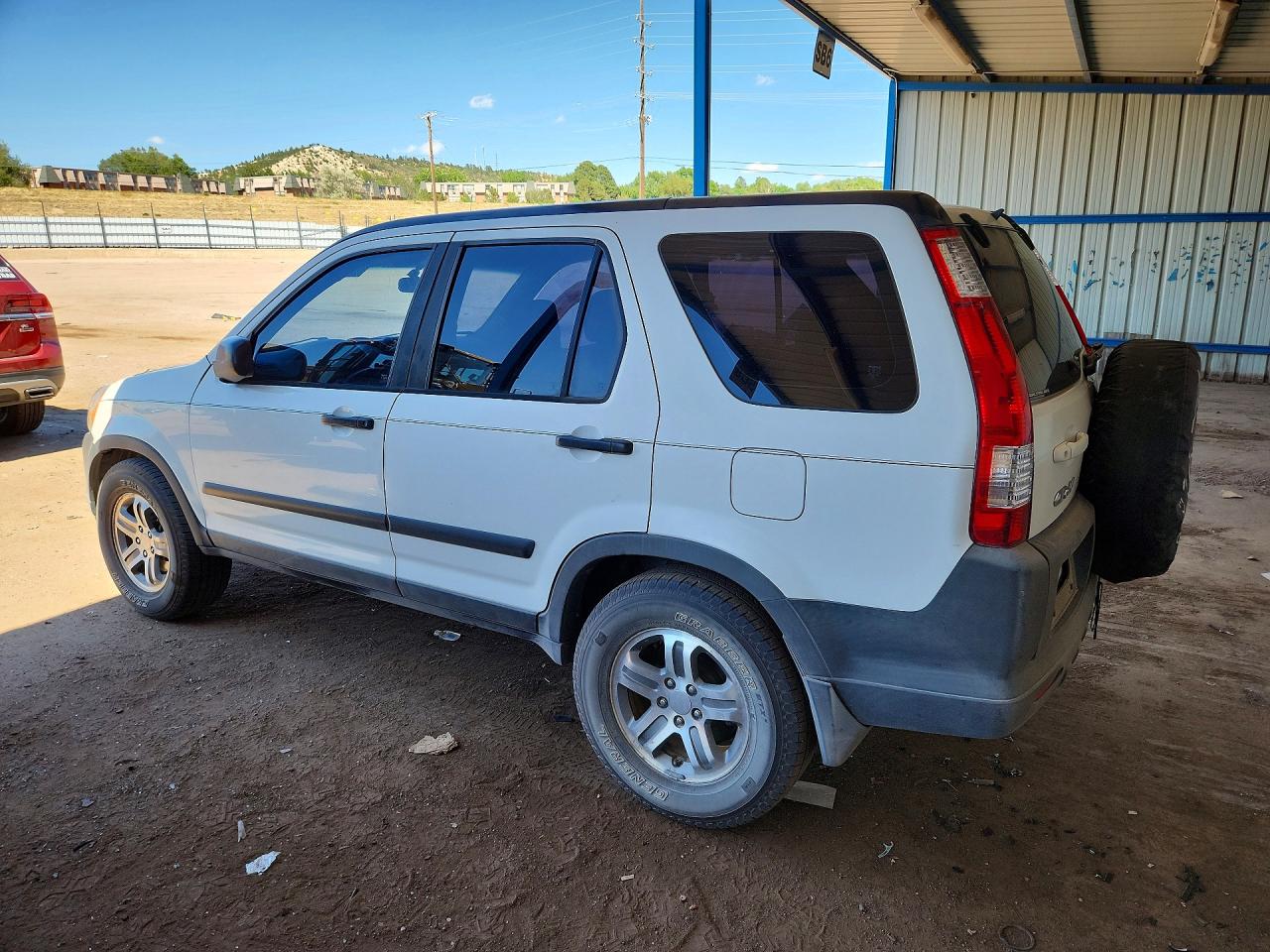 2005 Honda Cr-v Lx White vin: JHLRD78585C064512