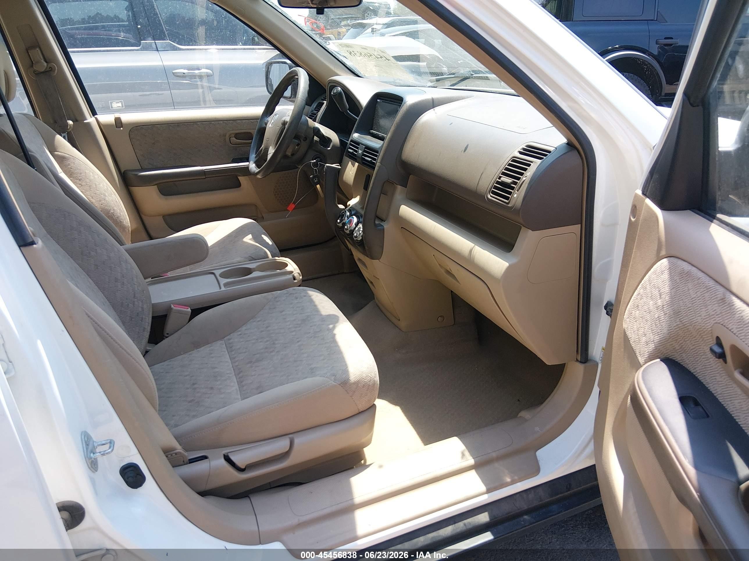 2006 Honda Cr-v Lx White vin: JHLRD78586C016591