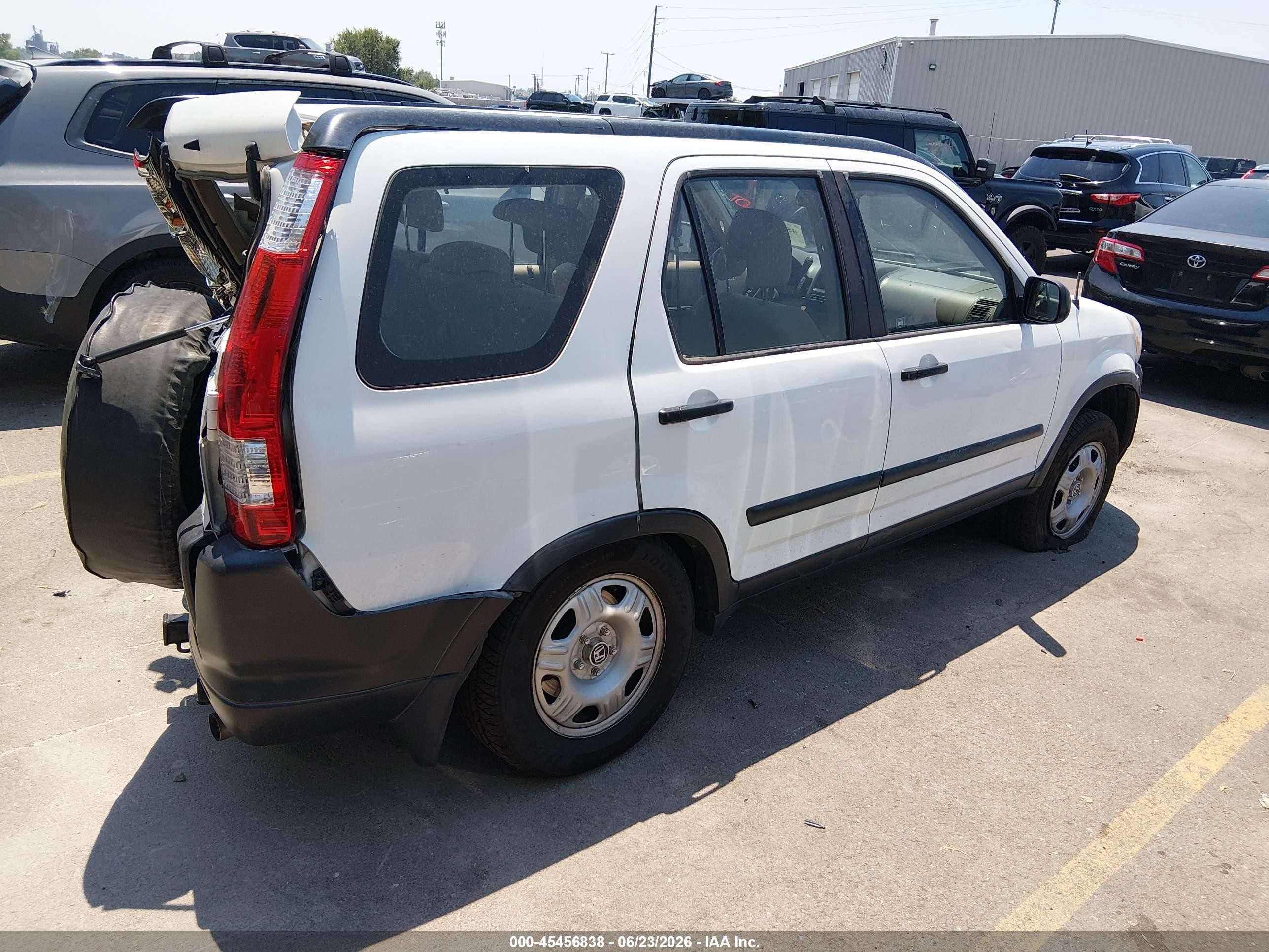 2006 Honda Cr-v Lx White vin: JHLRD78586C016591