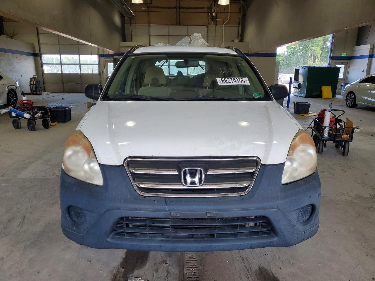 2006 Honda Cr-v Lx White vin: JHLRD78596C022612