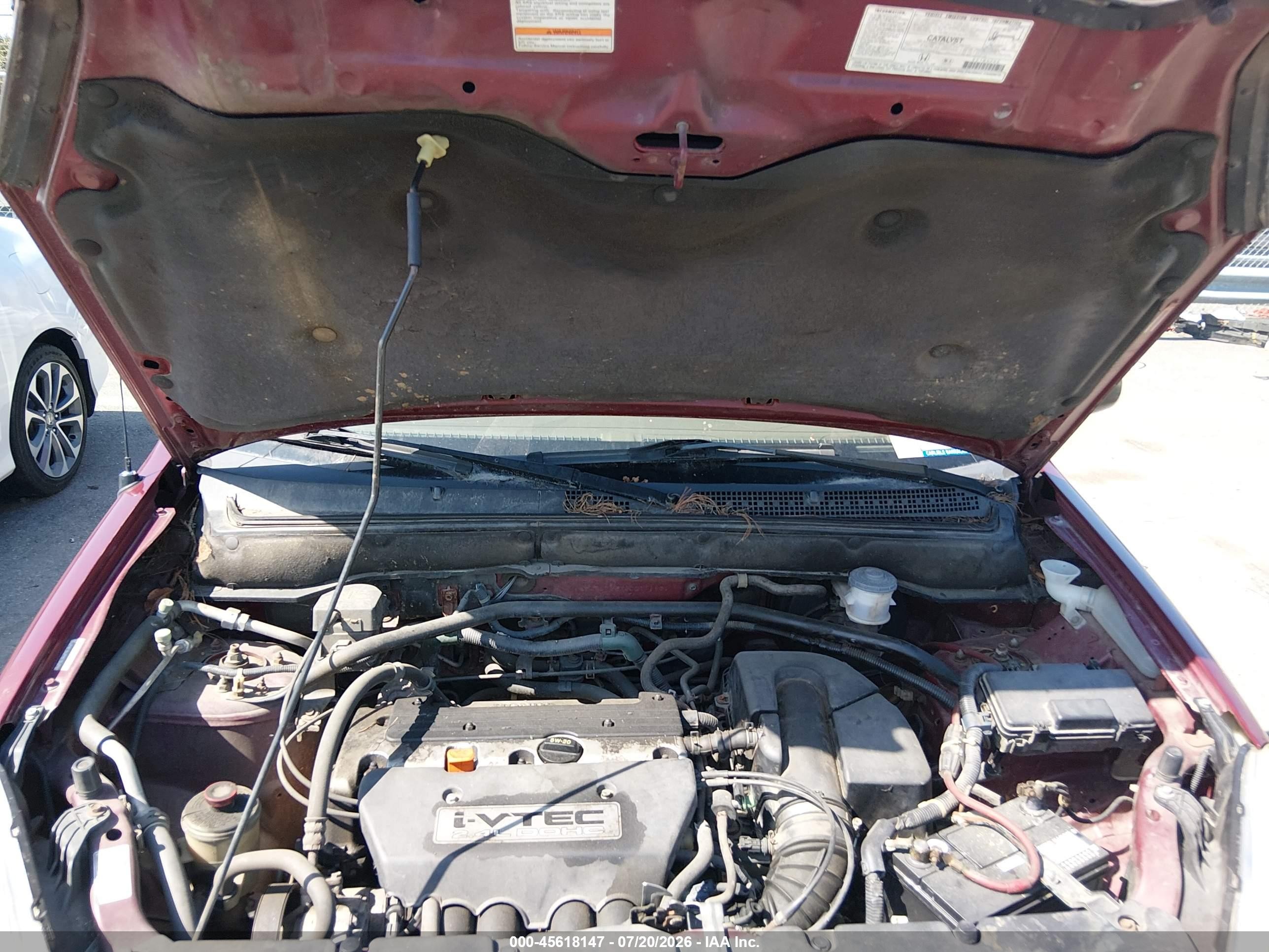 2003 Honda Cr-v Lx Burgundy vin: JHLRD785X3C011193