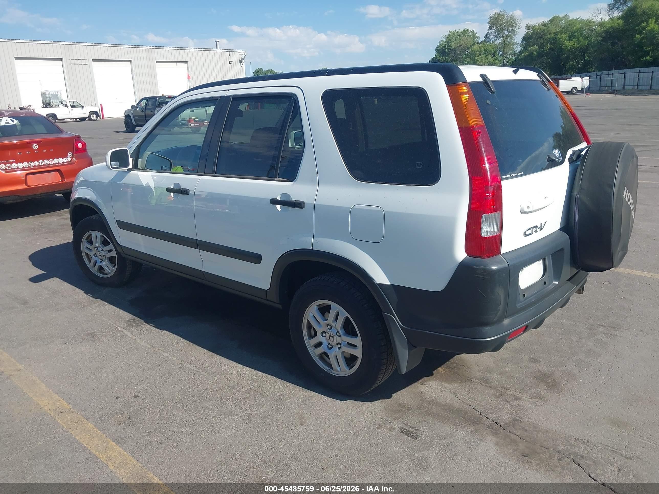 2002 Honda Cr-v Ex White vin: JHLRD78802C018775
