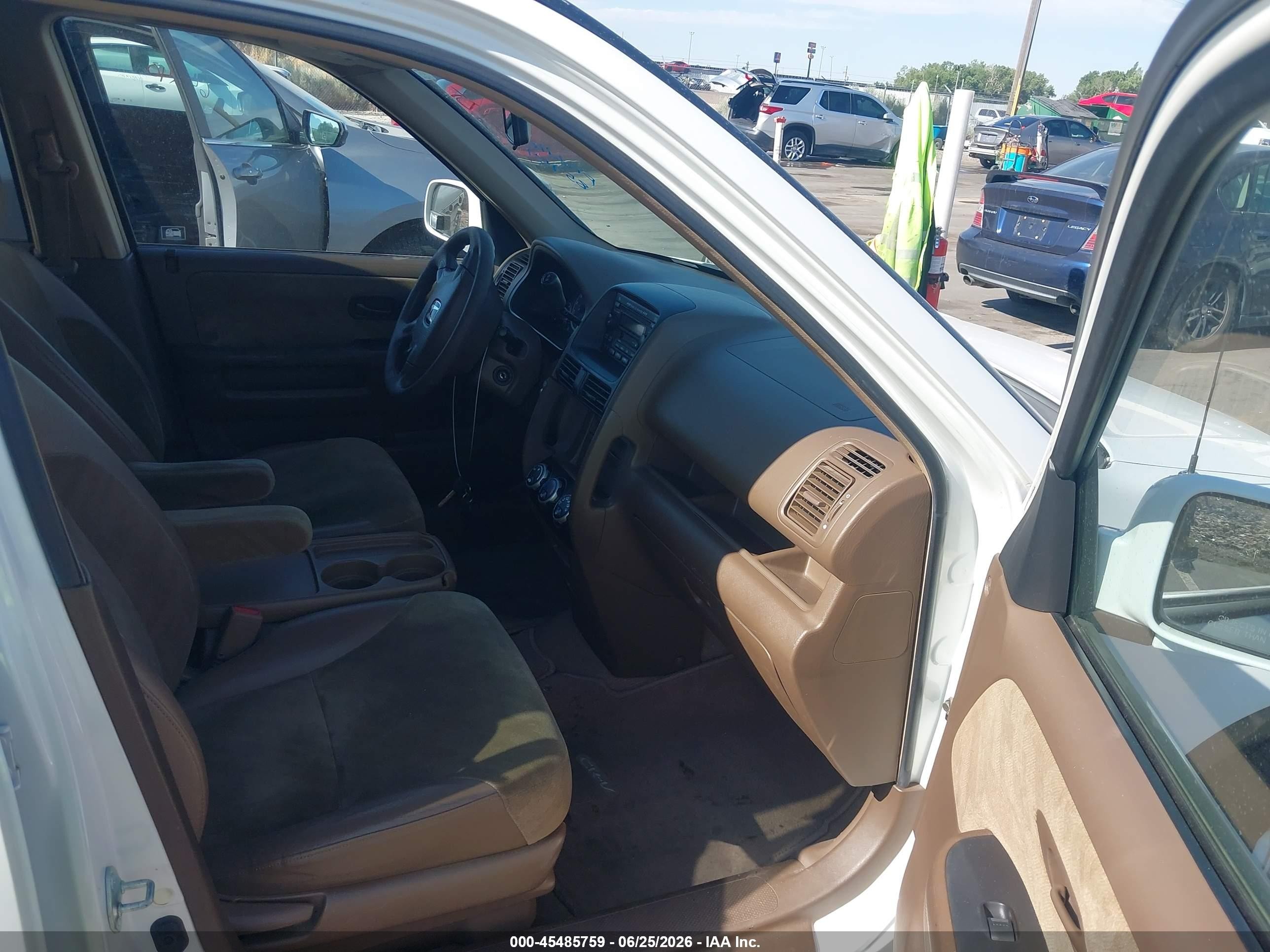 2002 Honda Cr-v Ex White vin: JHLRD78802C018775