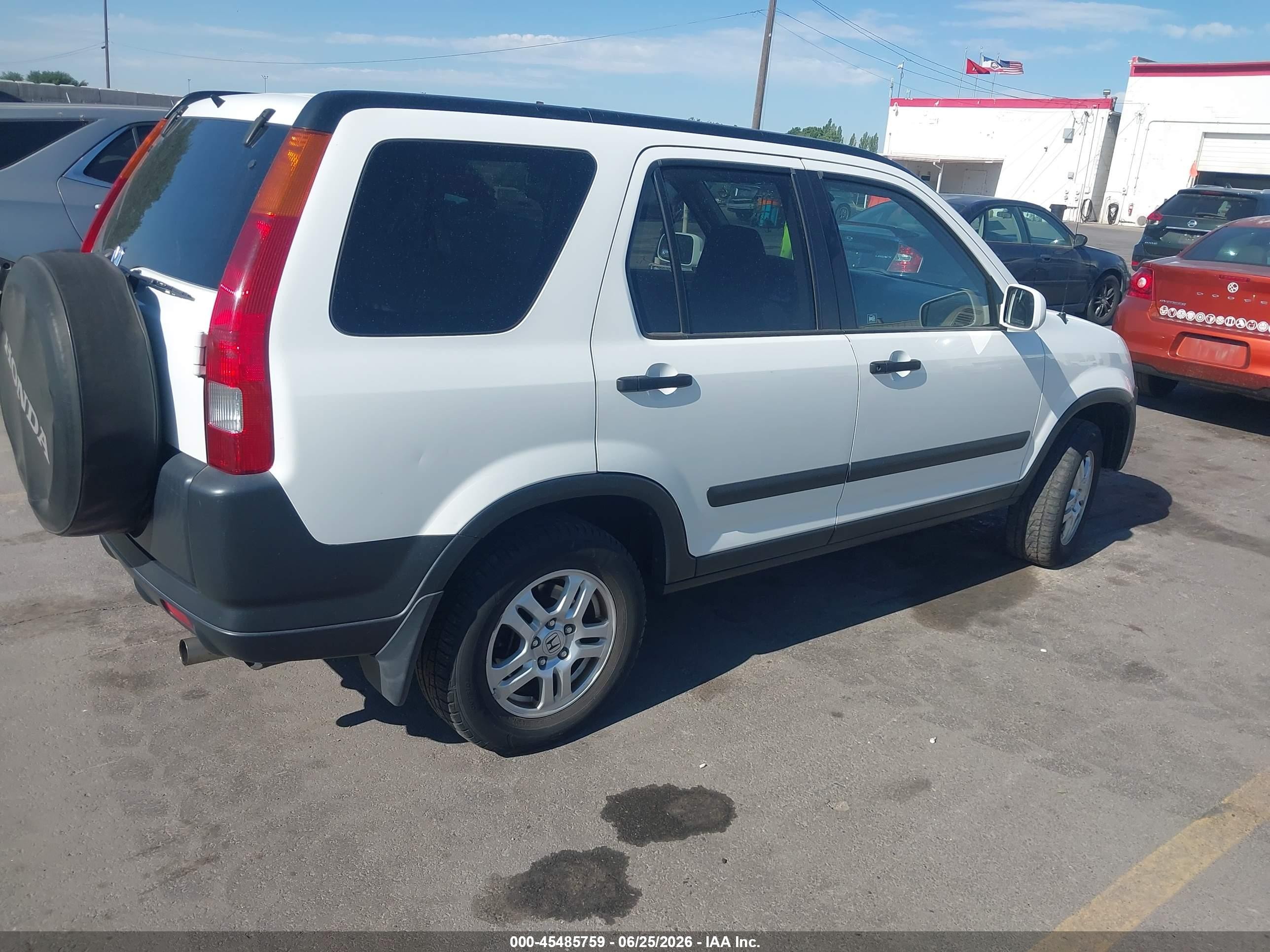 2002 Honda Cr-v Ex White vin: JHLRD78802C018775