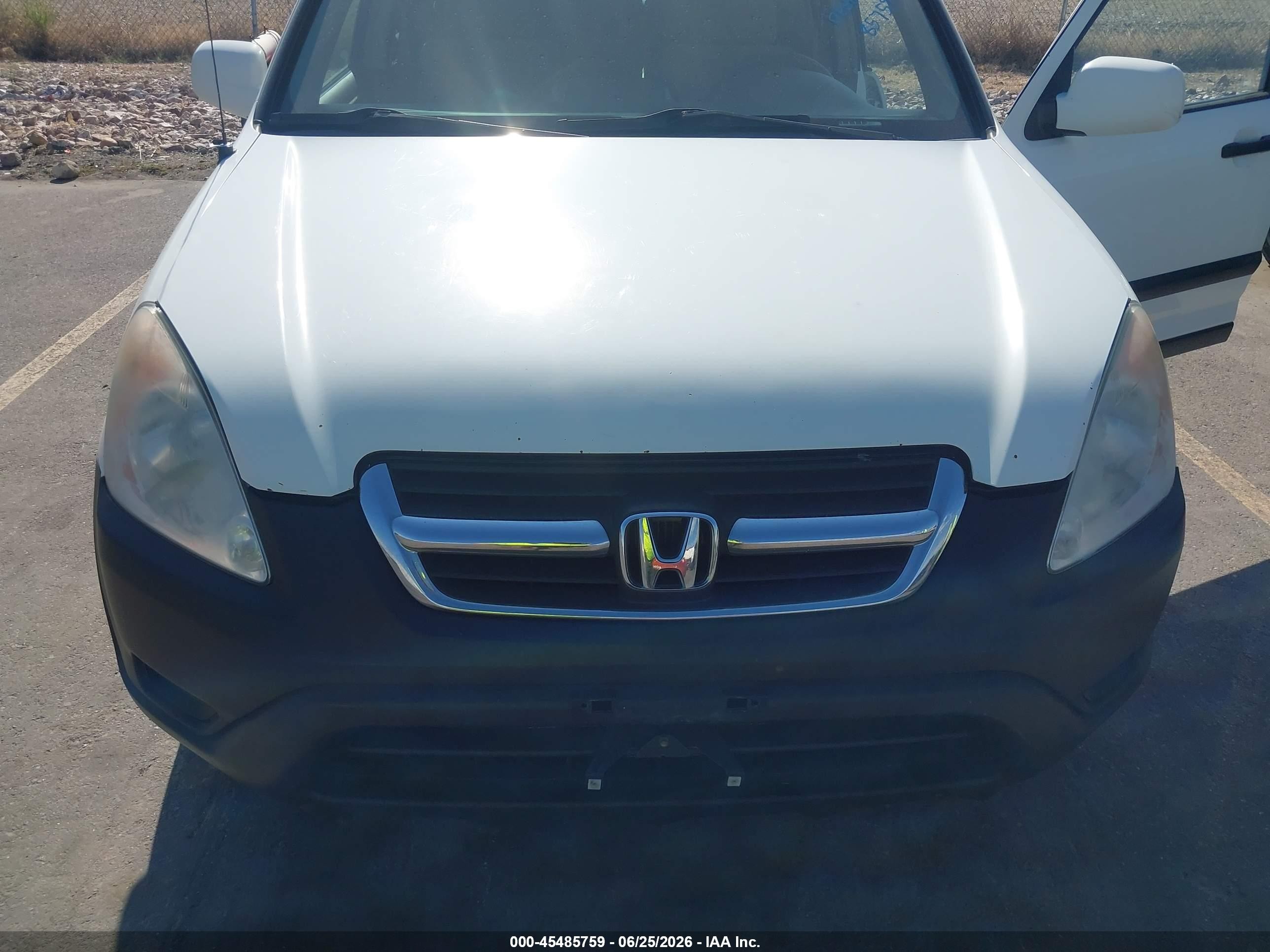 2002 Honda Cr-v Ex White vin: JHLRD78802C018775