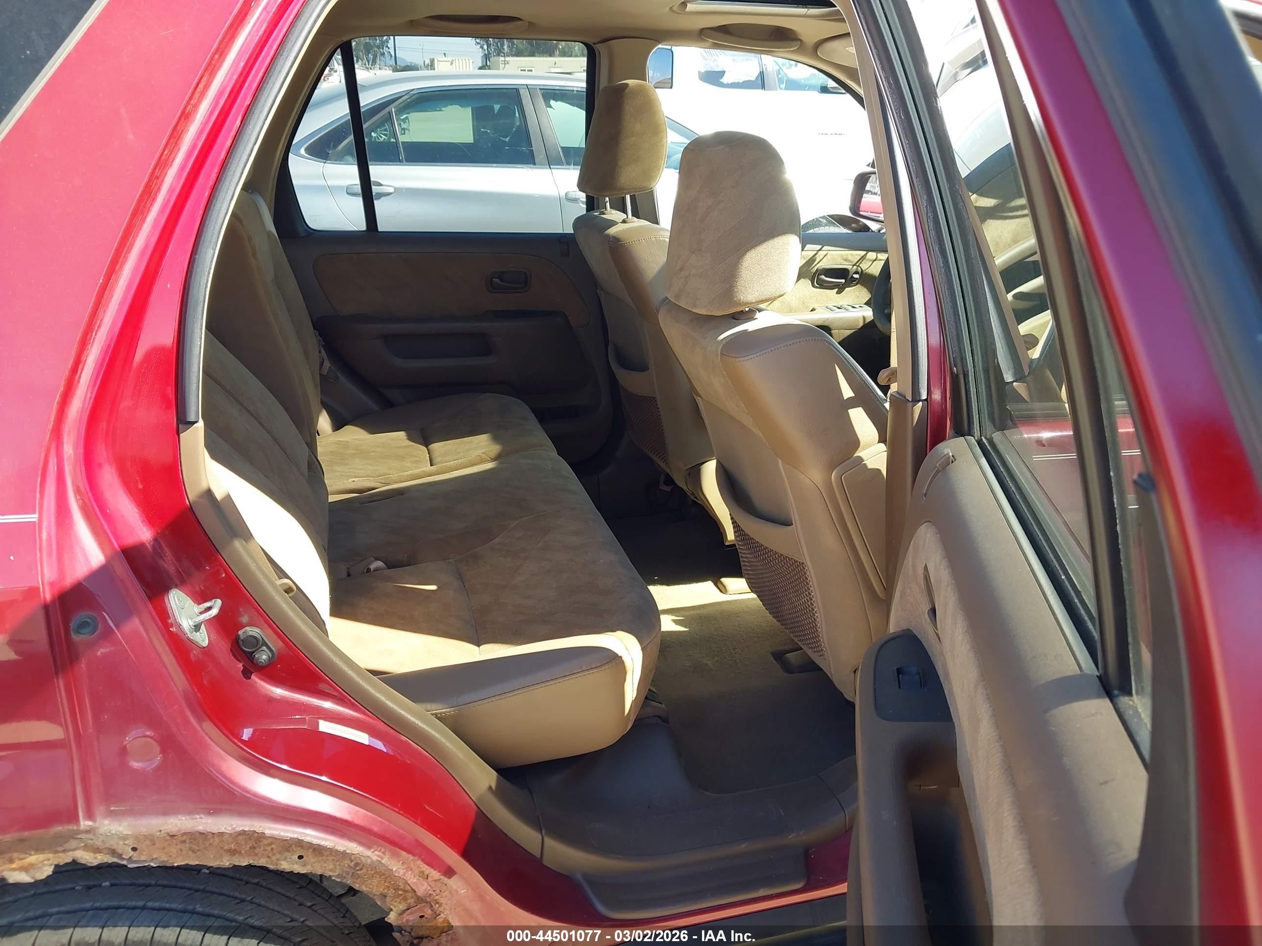 2002 Honda Cr-v Ex Red vin: JHLRD78802C060508