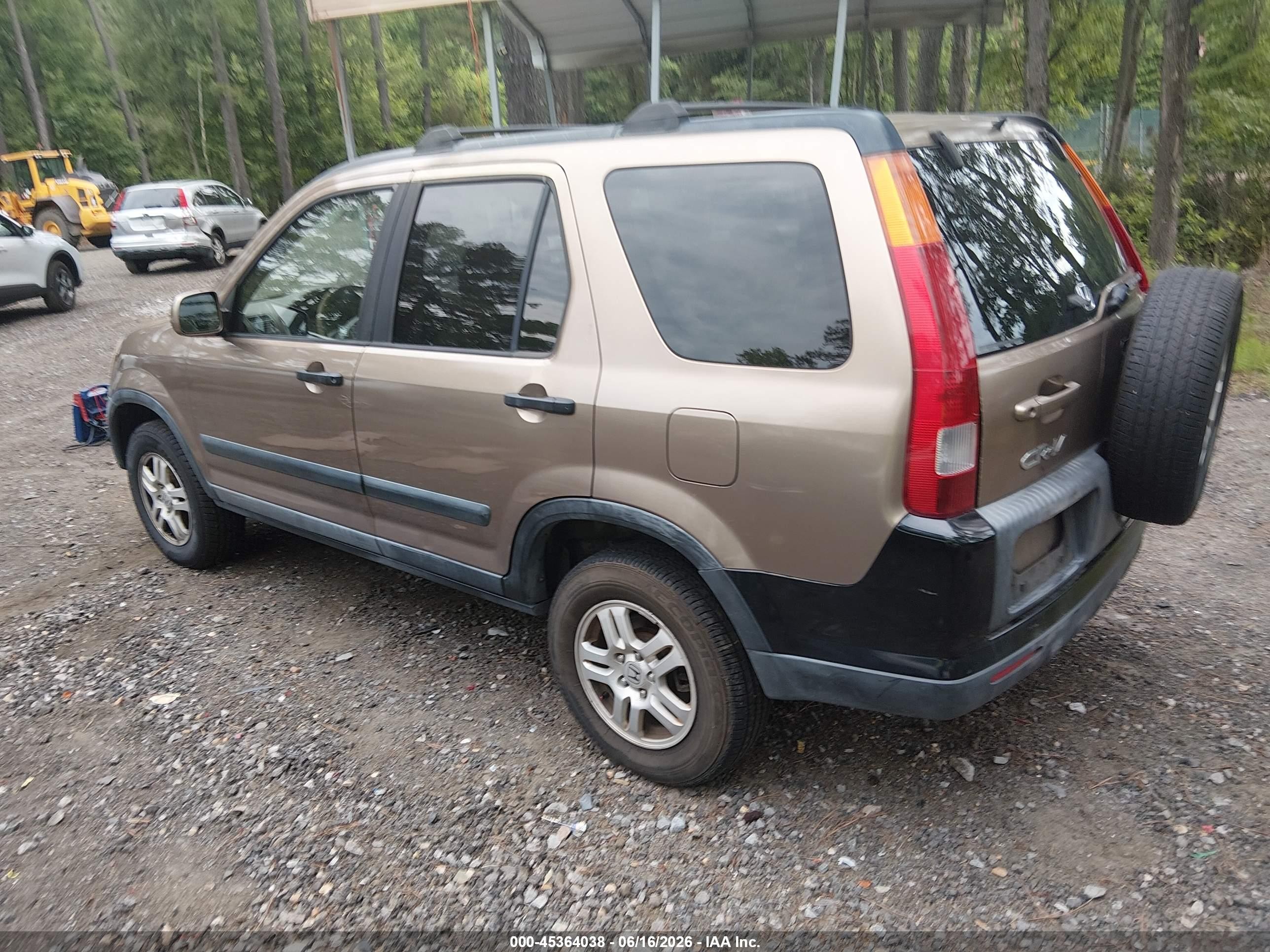 2002 Honda Cr-v Ex Tan vin: JHLRD78802C077924