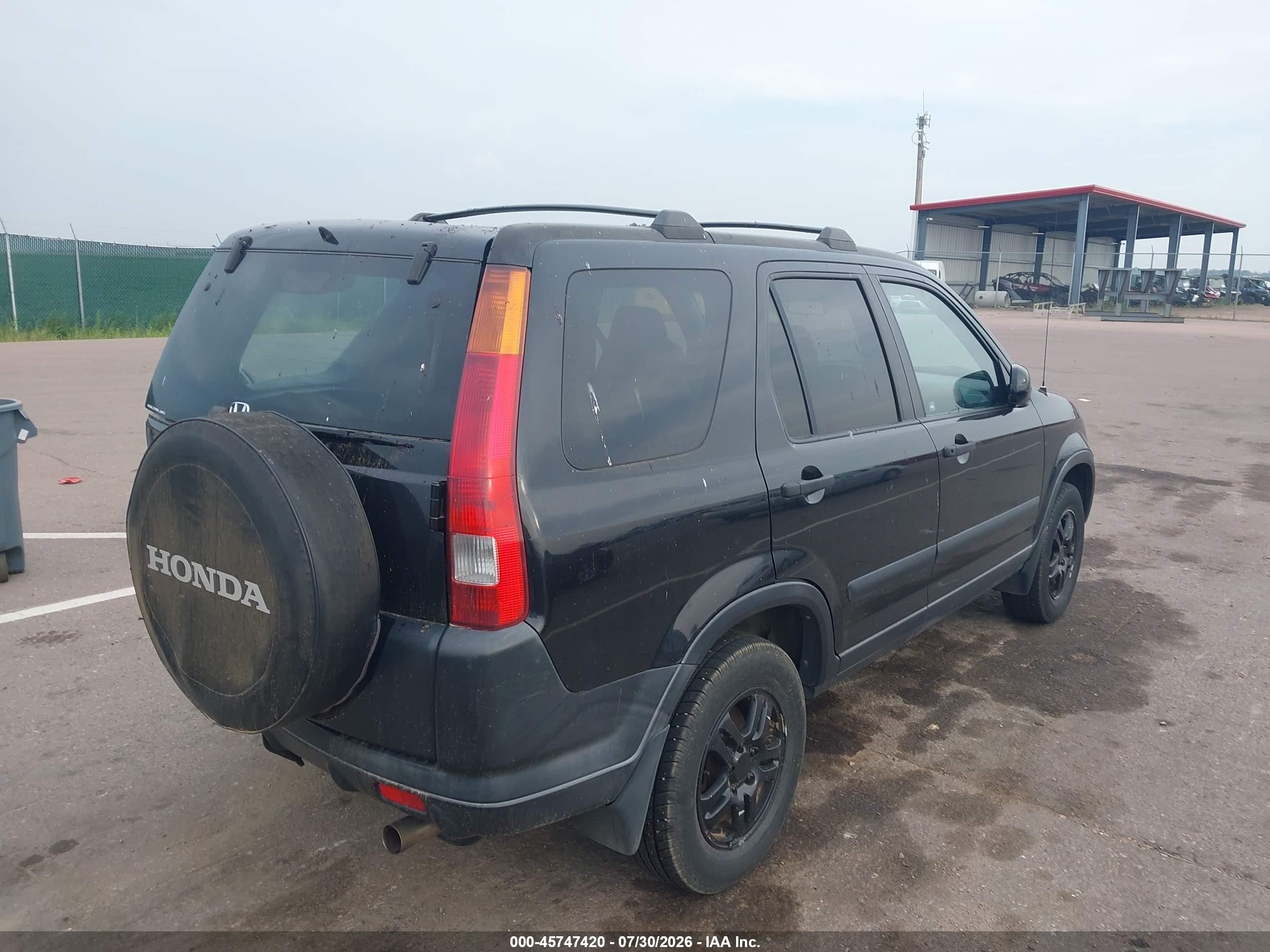 2002 Honda Cr-v Ex Black vin: JHLRD78802C084520