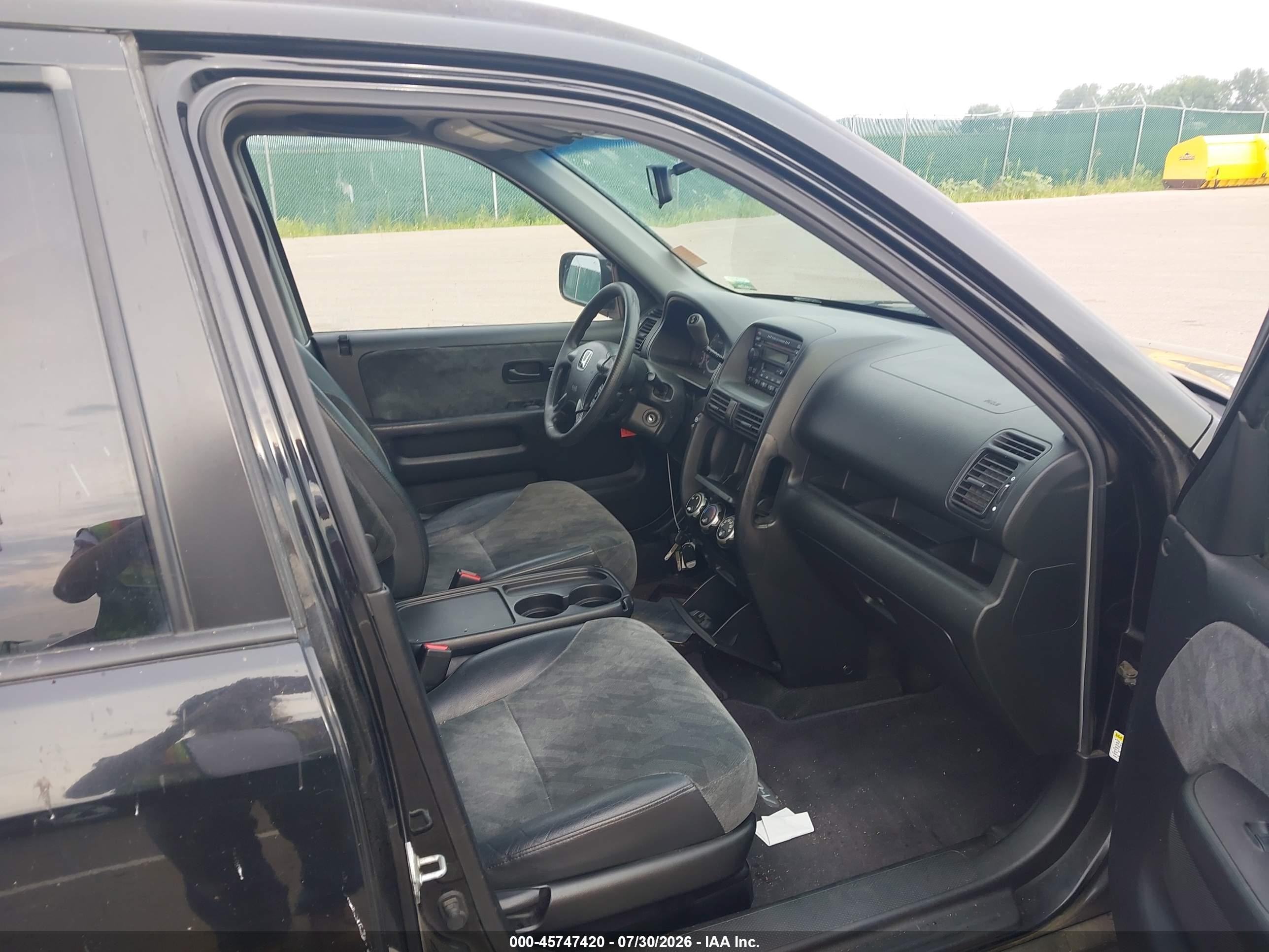 2002 Honda Cr-v Ex Black vin: JHLRD78802C084520
