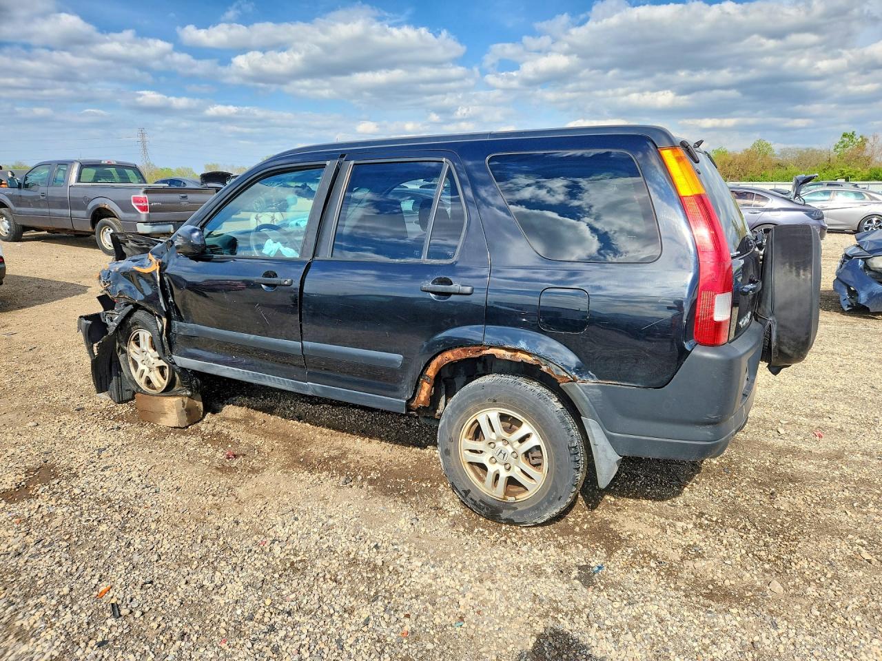 2002 Honda Cr-v Ex Black vin: JHLRD78802C090396