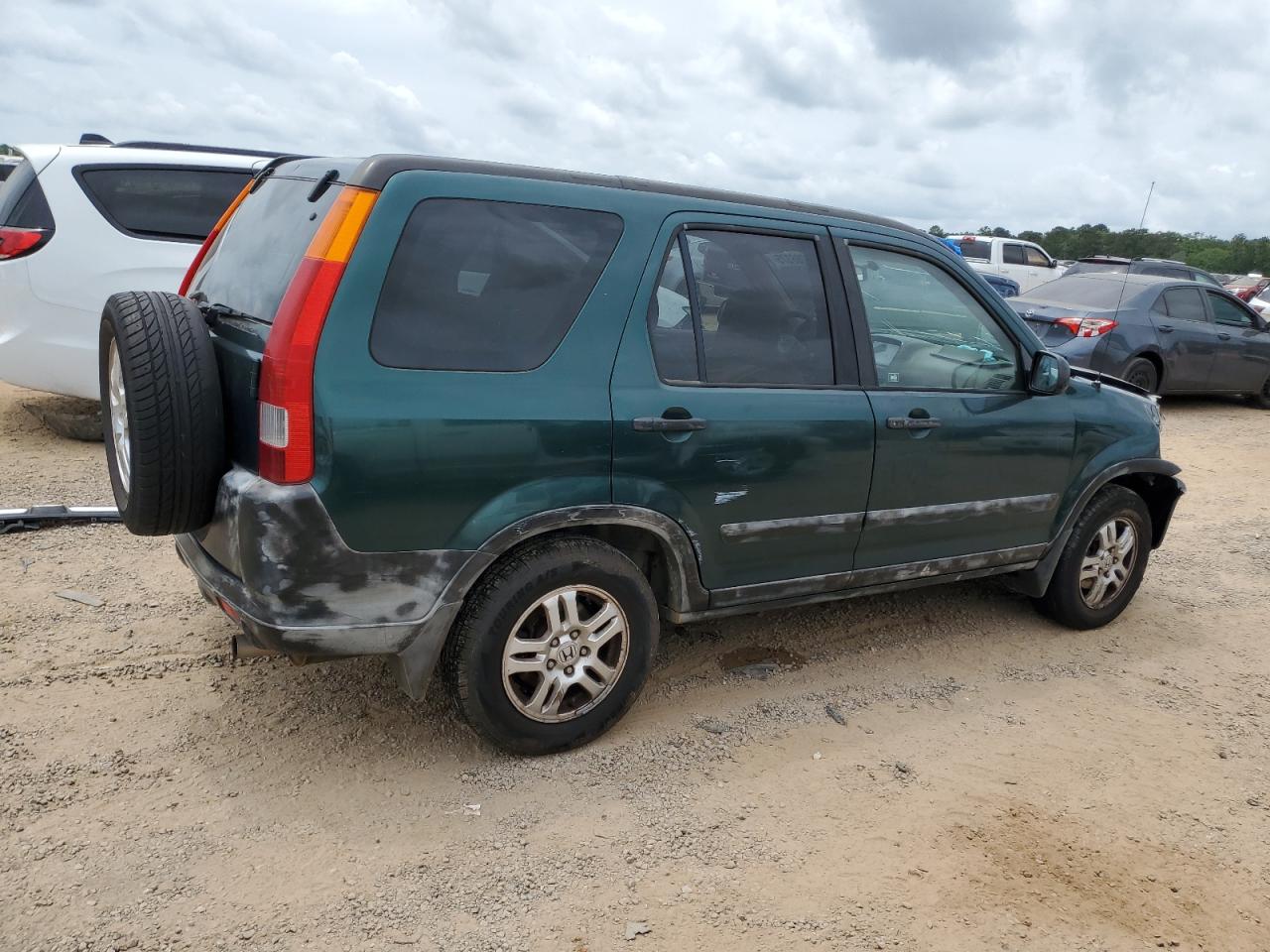 2003 Honda Cr-v Ex Green vin: JHLRD78803C025503