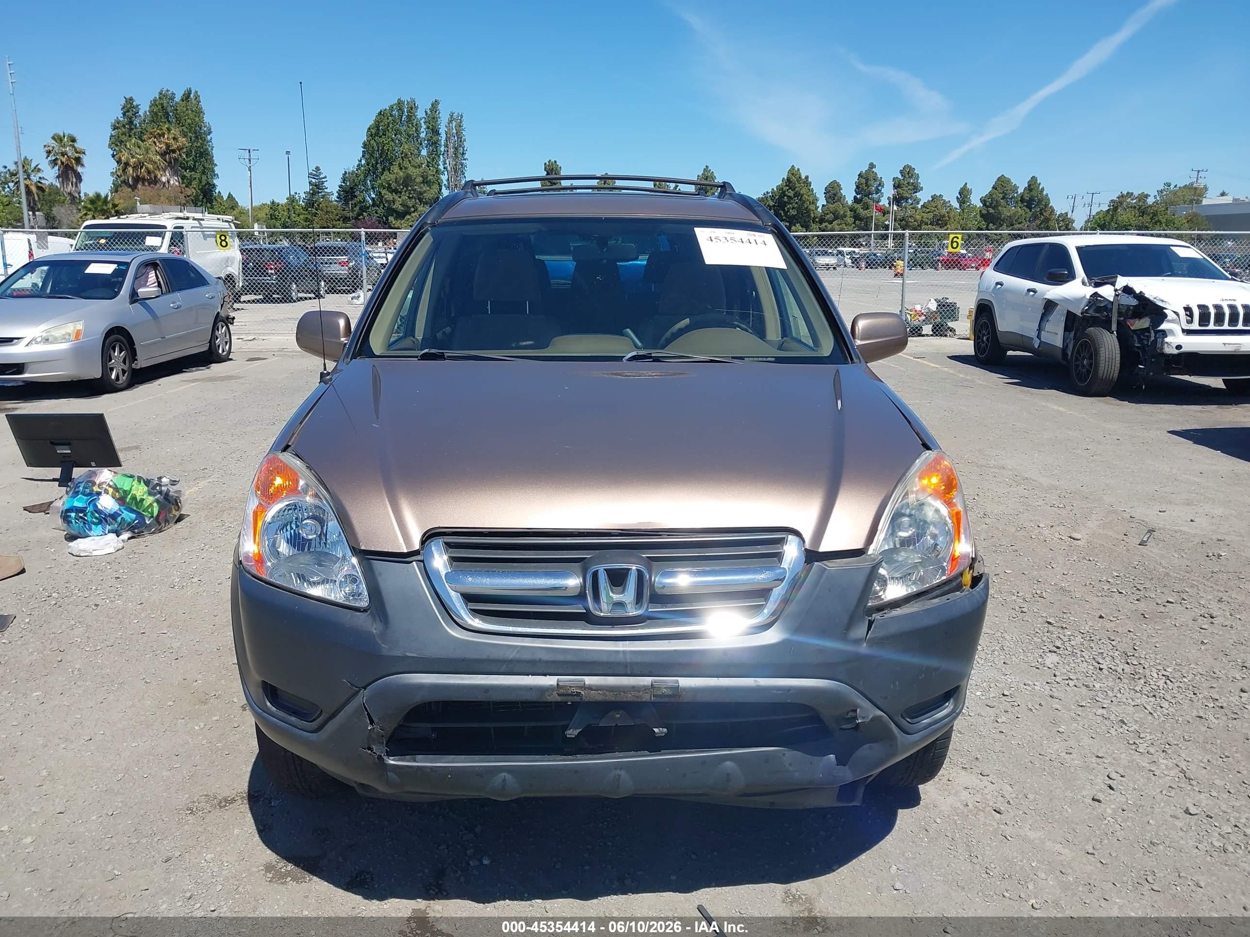 2003 Honda Cr-v Ex Золотой vin: JHLRD78803C037408