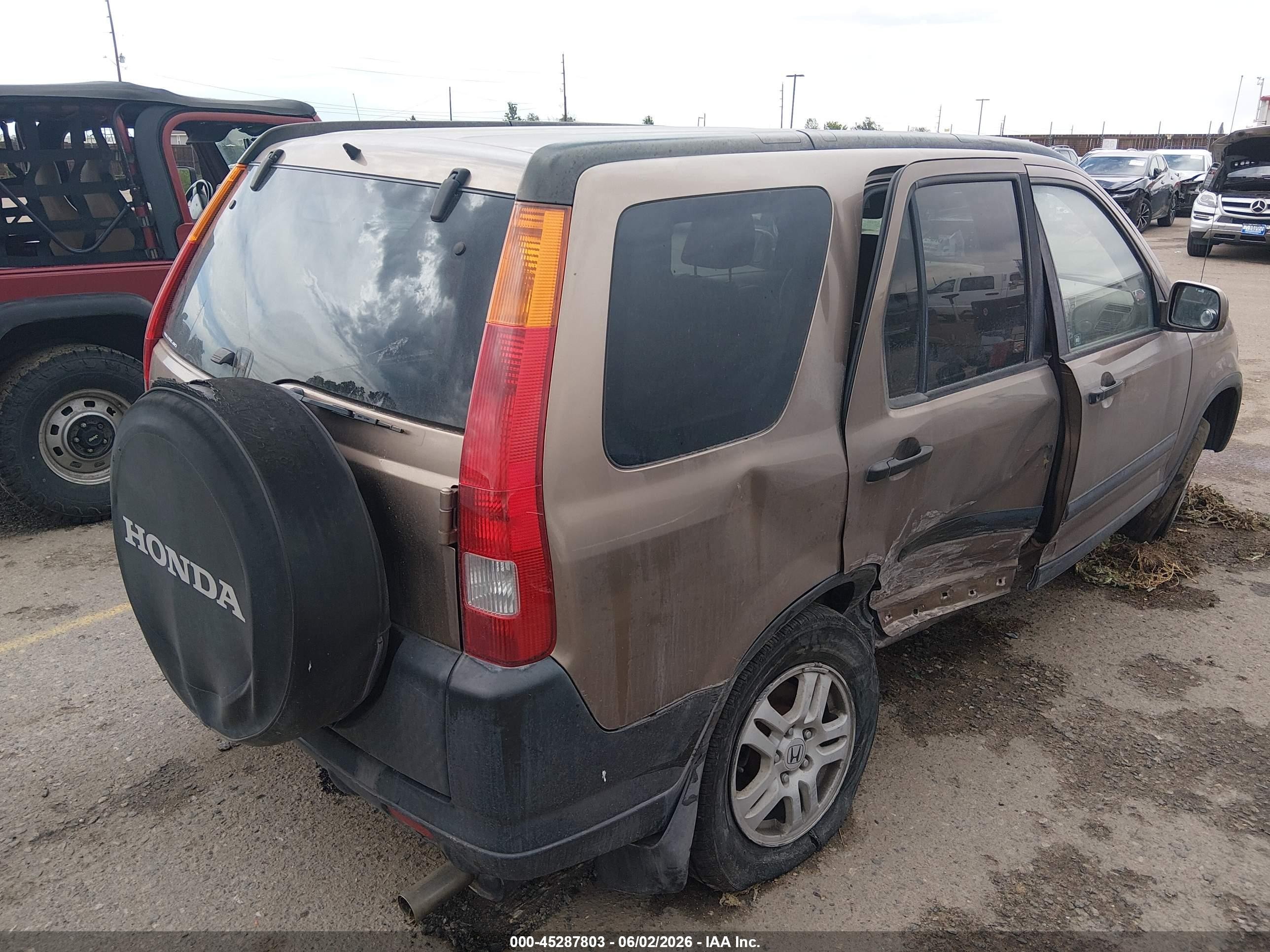 2004 Honda Cr-v Ex Tan vin: JHLRD78804C001509