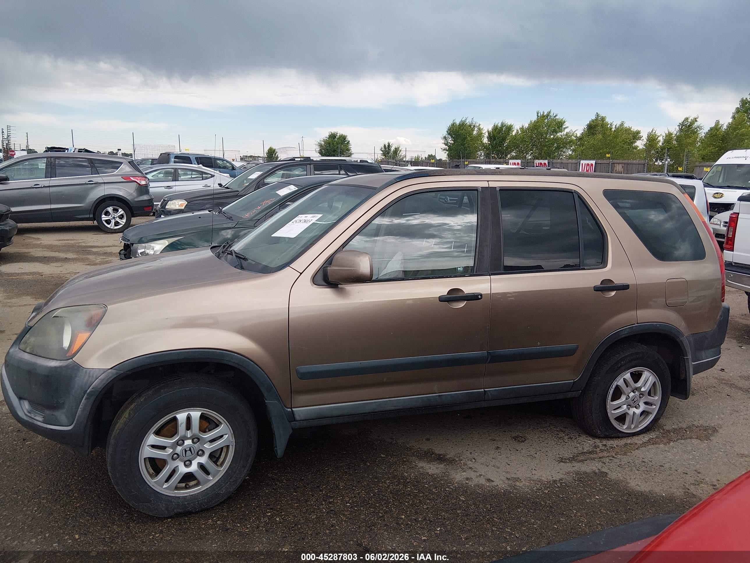 2004 Honda Cr-v Ex Tan vin: JHLRD78804C001509