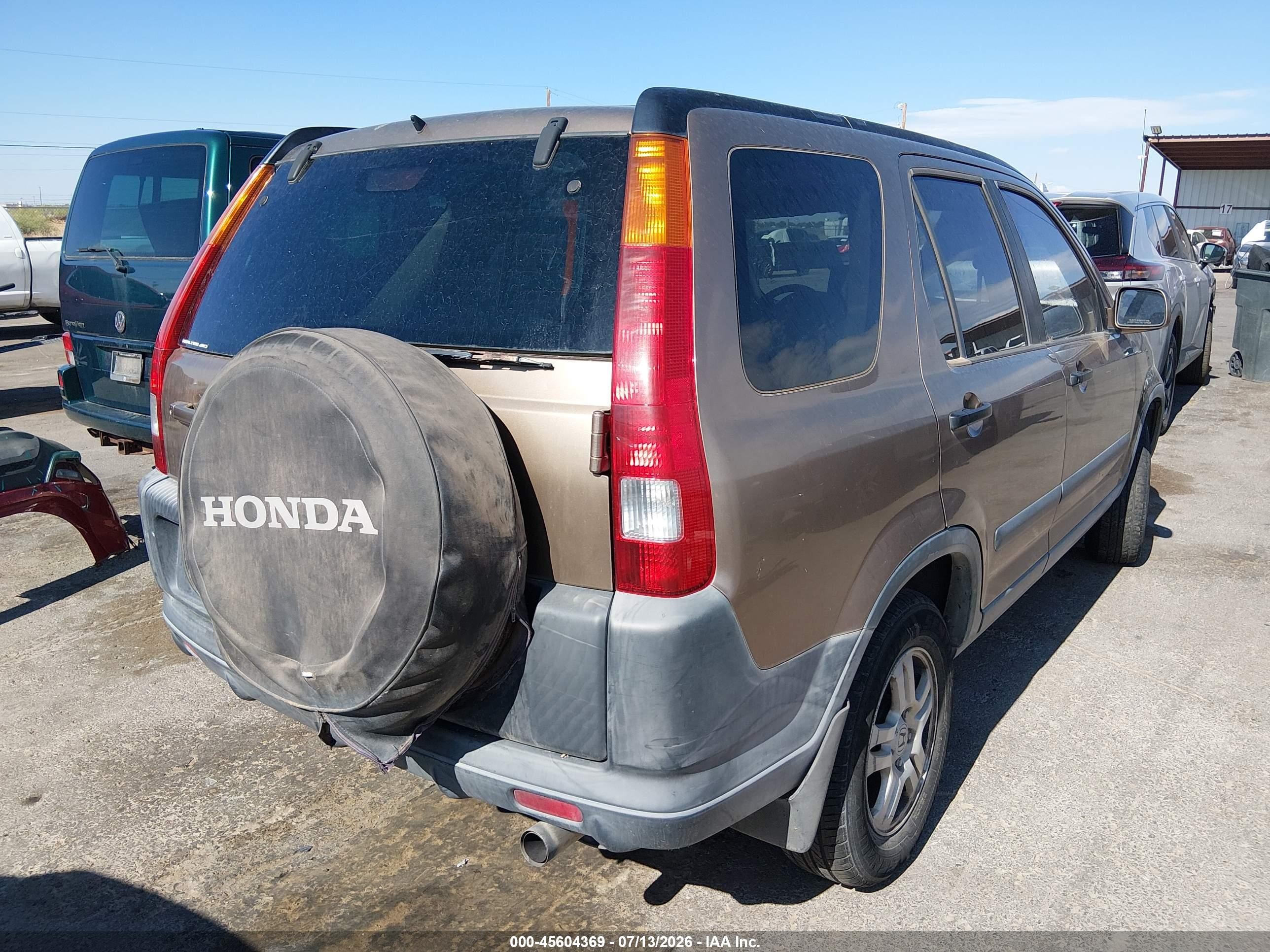 2004 Honda Cr-v Ex Gold vin: JHLRD78804C003454