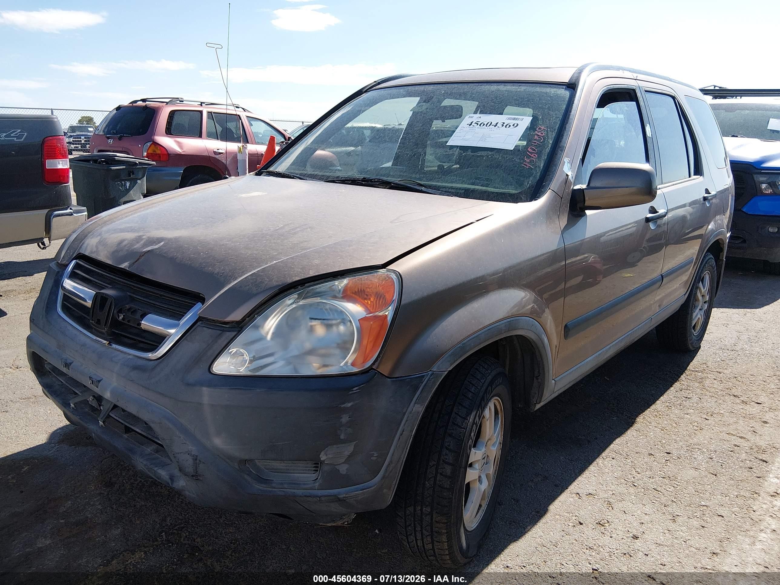 2004 Honda Cr-v Ex Gold vin: JHLRD78804C003454