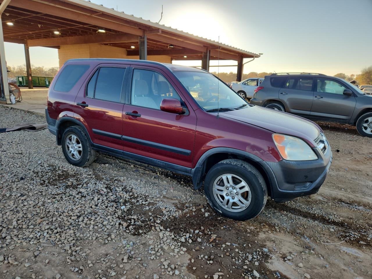 2004 Honda Cr-v Ex Burgundy vin: JHLRD78804C010923