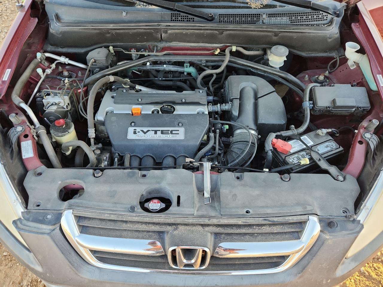 2004 Honda Cr-v Ex Burgundy vin: JHLRD78804C010923