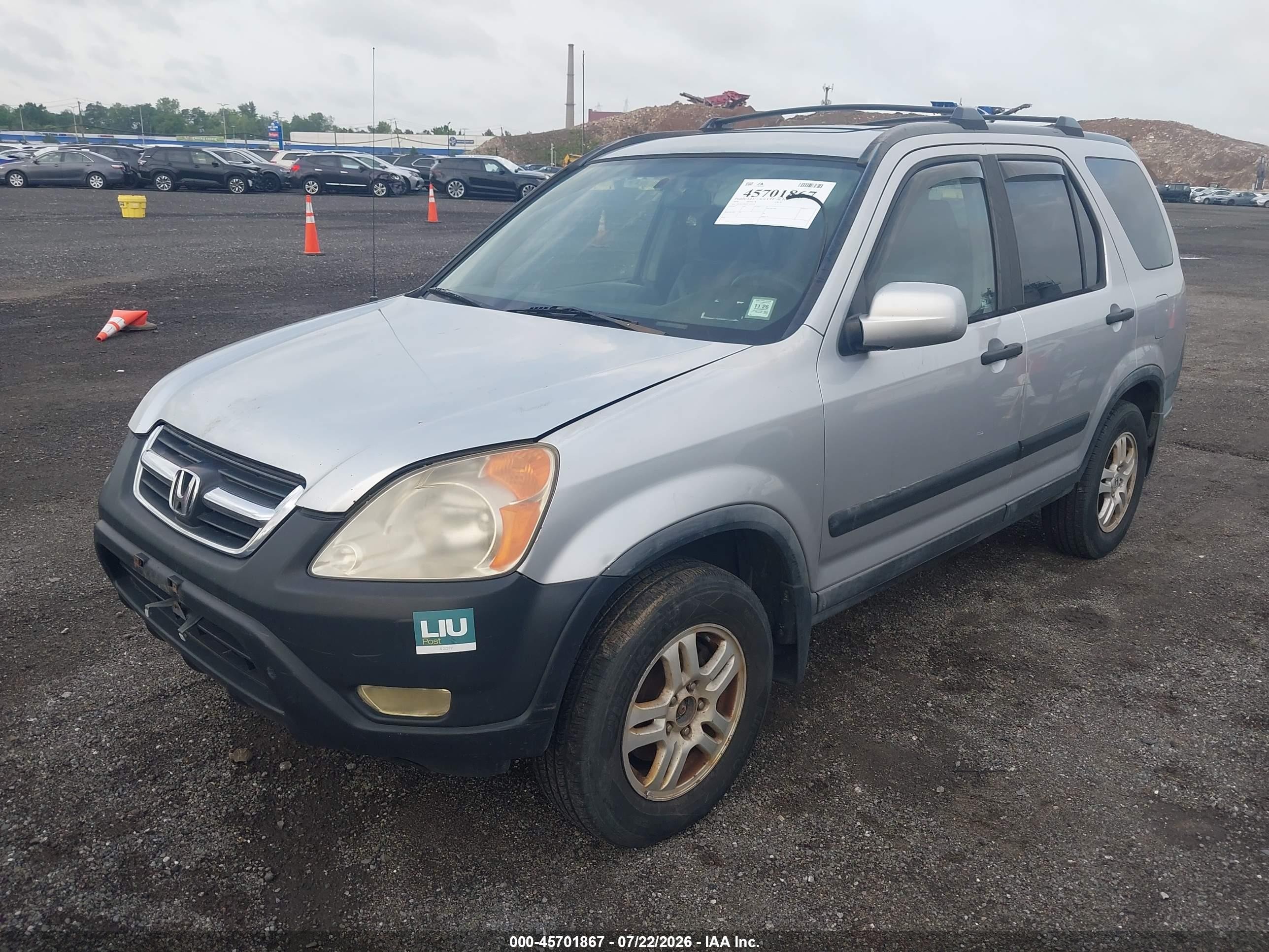 2004 Honda Cr-v Ex Серебряный vin: JHLRD78804C015121