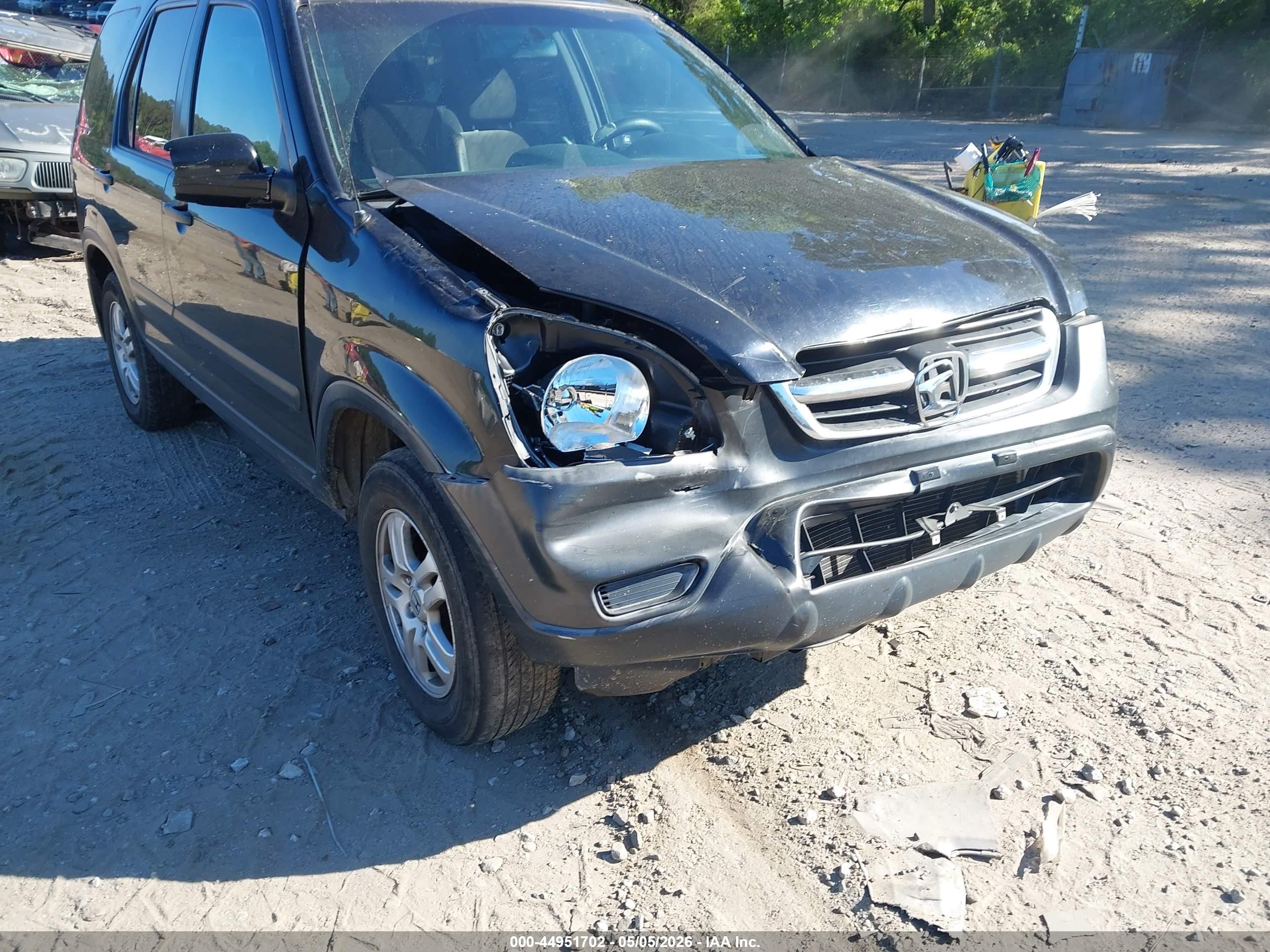2004 Honda Cr-v Ex Черный vin: JHLRD78804C024658