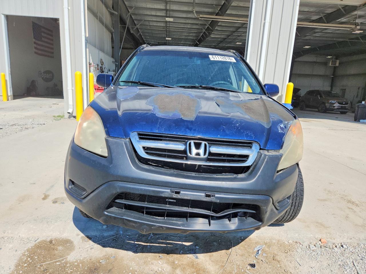 2004 Honda Cr-v Ex Blue vin: JHLRD78804C038849