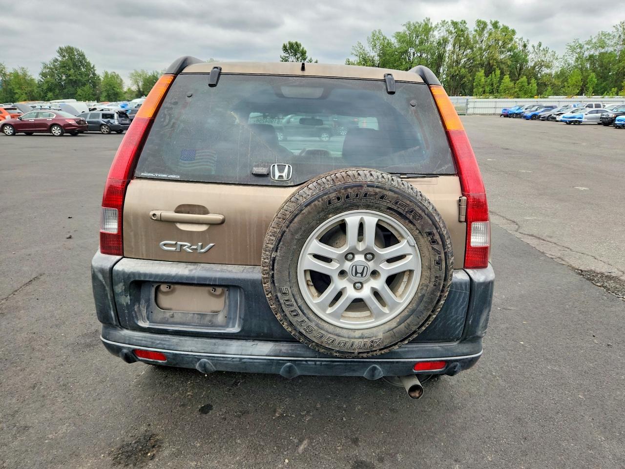 2004 Honda Cr-v Ex Brown vin: JHLRD78804C052623