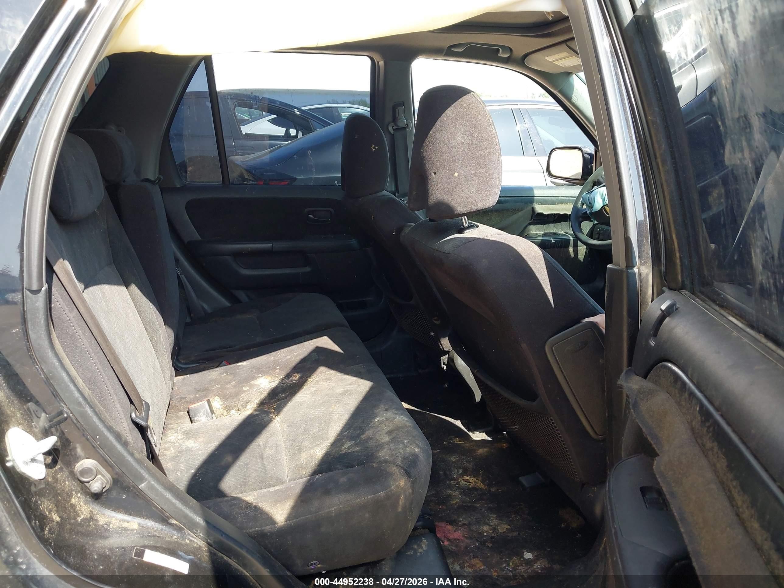 2005 Honda Cr-v Ex Black vin: JHLRD78805C058620