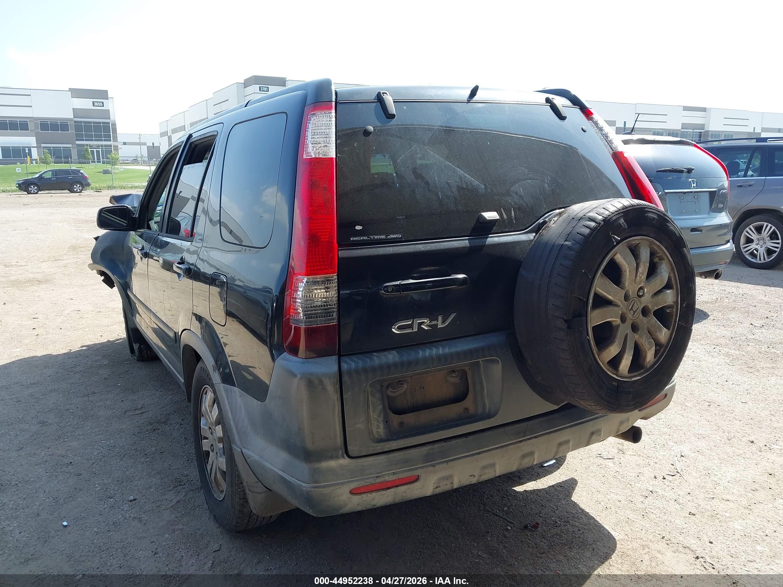 2005 Honda Cr-v Ex Black vin: JHLRD78805C058620