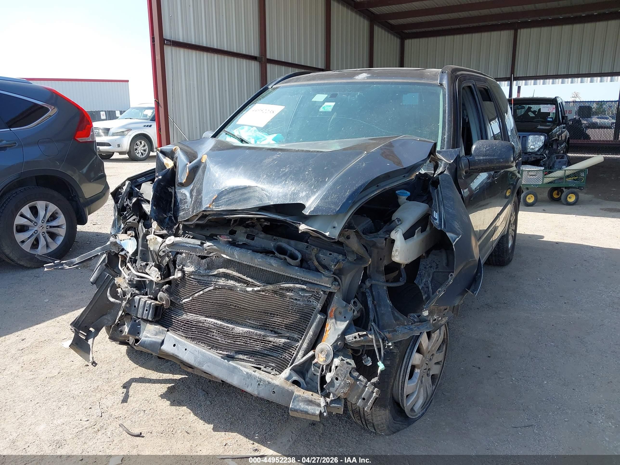 2005 Honda Cr-v Ex Black vin: JHLRD78805C058620