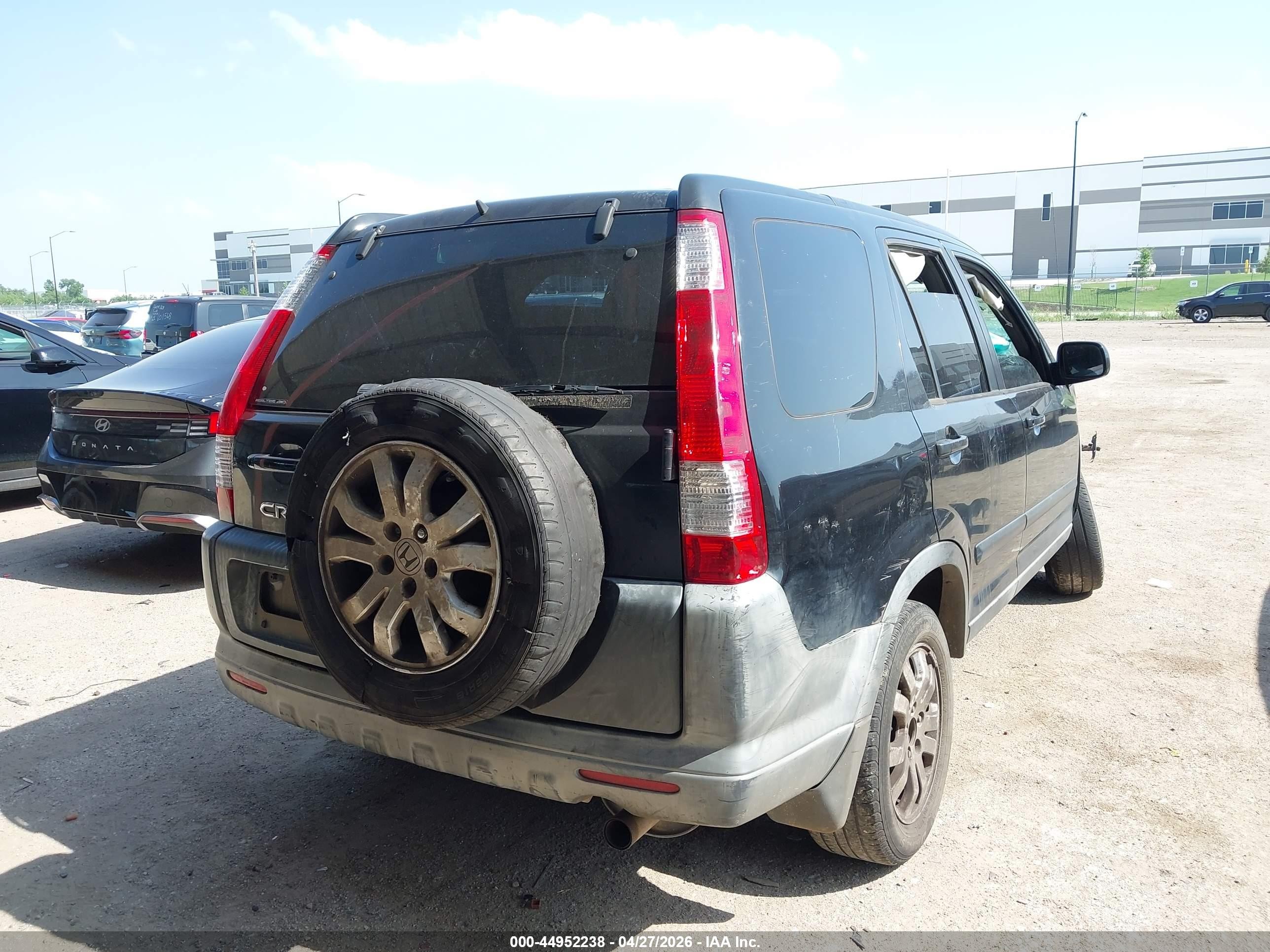2005 Honda Cr-v Ex Black vin: JHLRD78805C058620