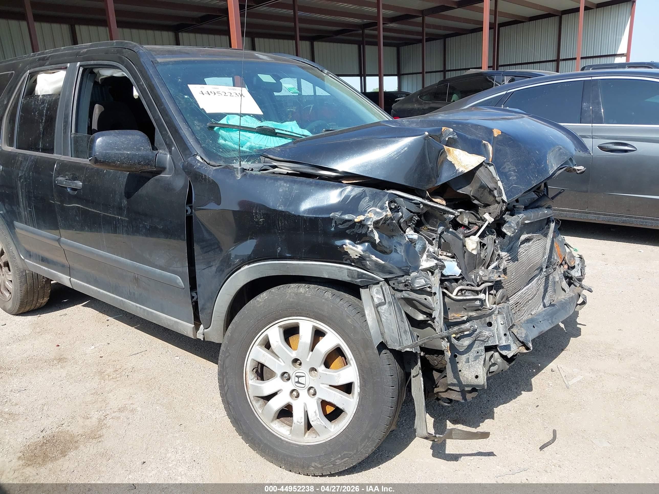 2005 Honda Cr-v Ex Black vin: JHLRD78805C058620