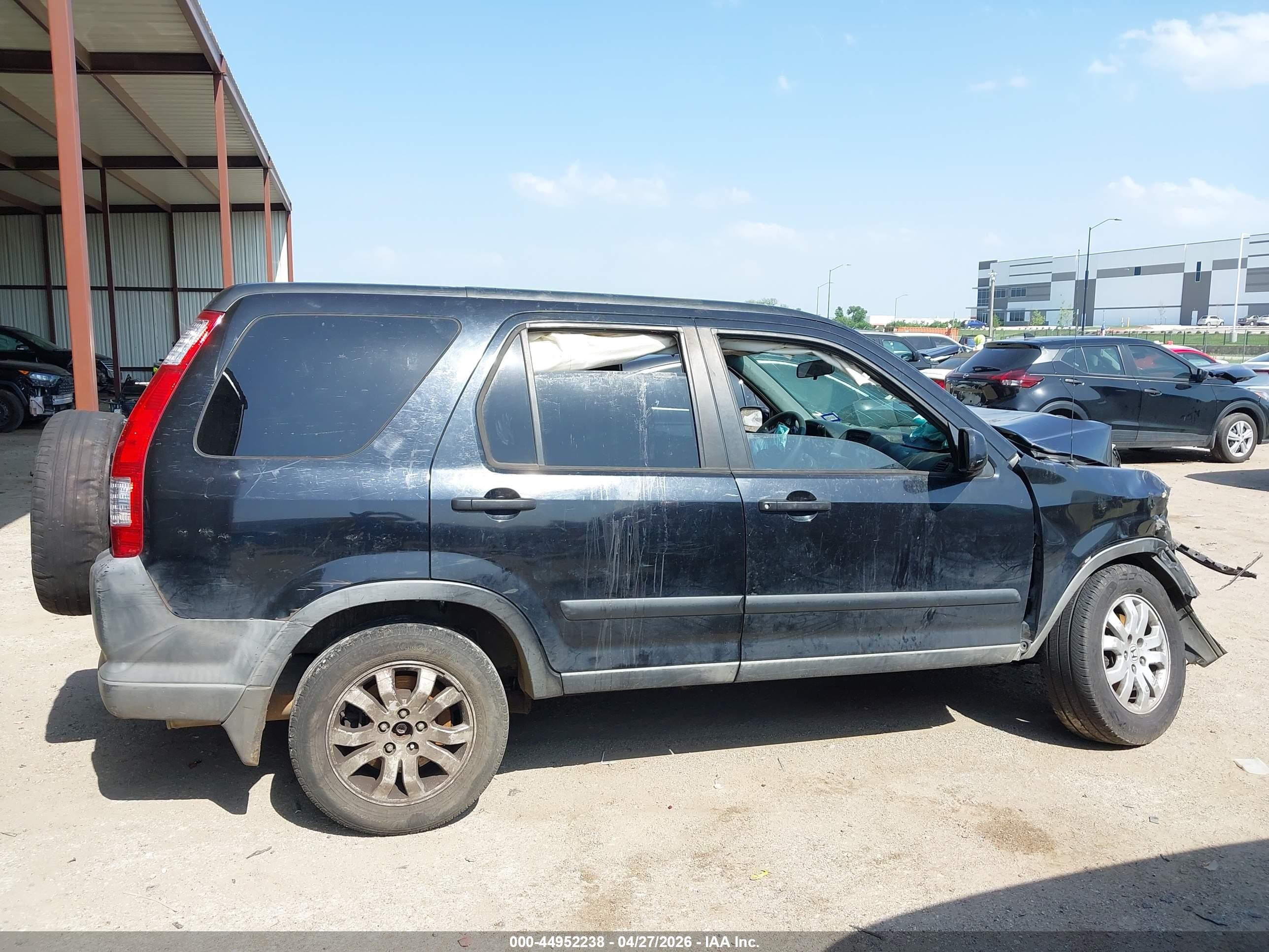 2005 Honda Cr-v Ex Black vin: JHLRD78805C058620