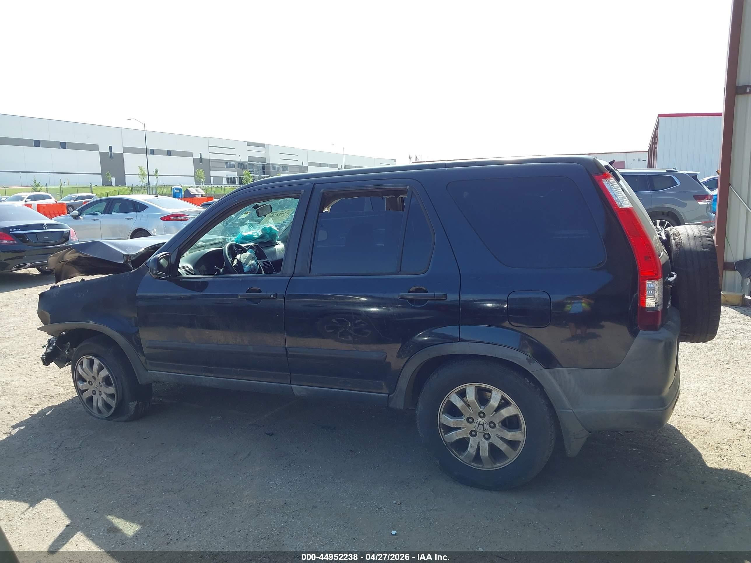 2005 Honda Cr-v Ex Black vin: JHLRD78805C058620
